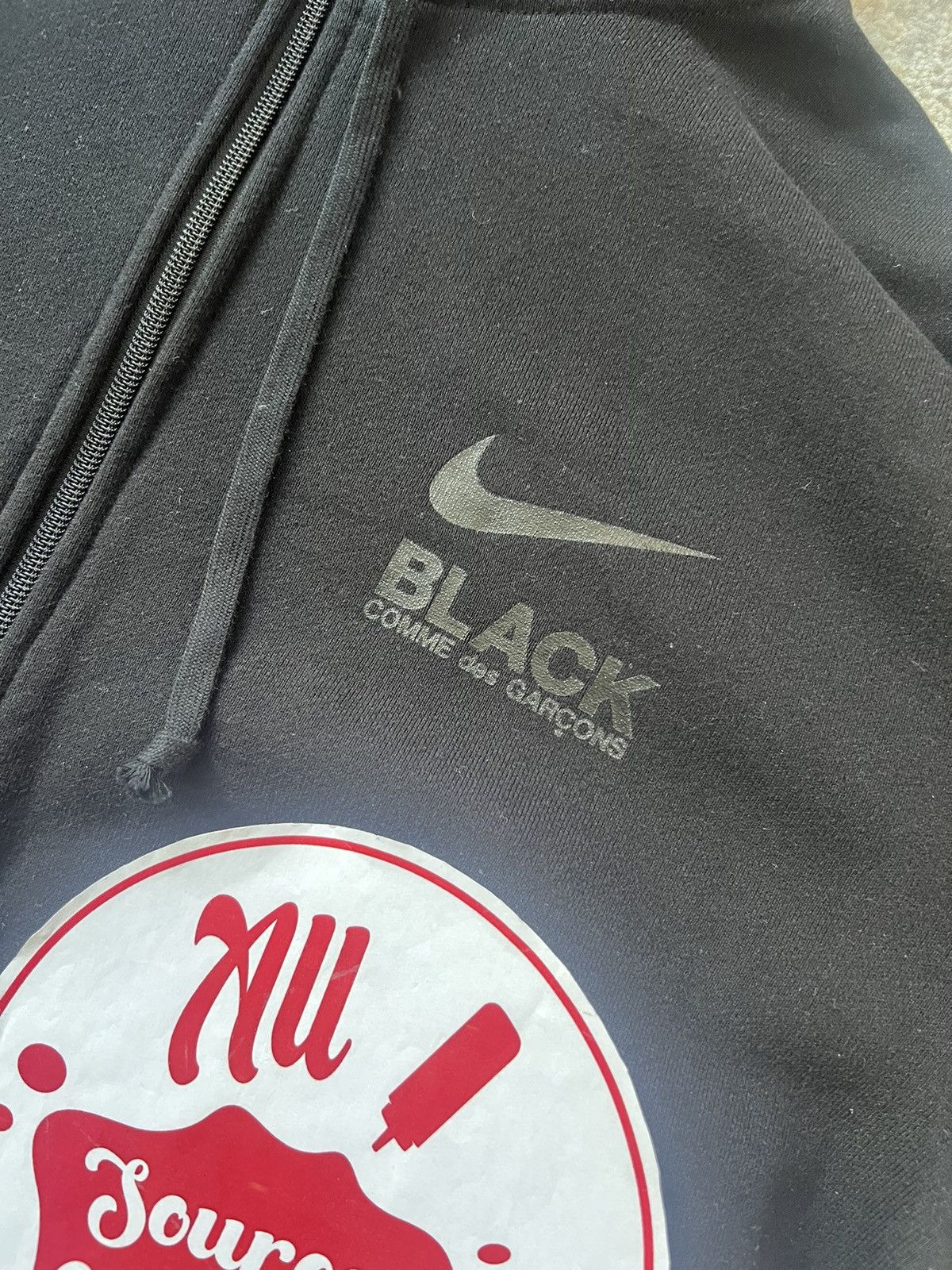 Comme des Garcons × Comme des Garcons Black × Nike Nike x Comme Des Garcons CDG BLACK Hoodie Size US L / EU 52-54 / 3 - 2 Thumbnail