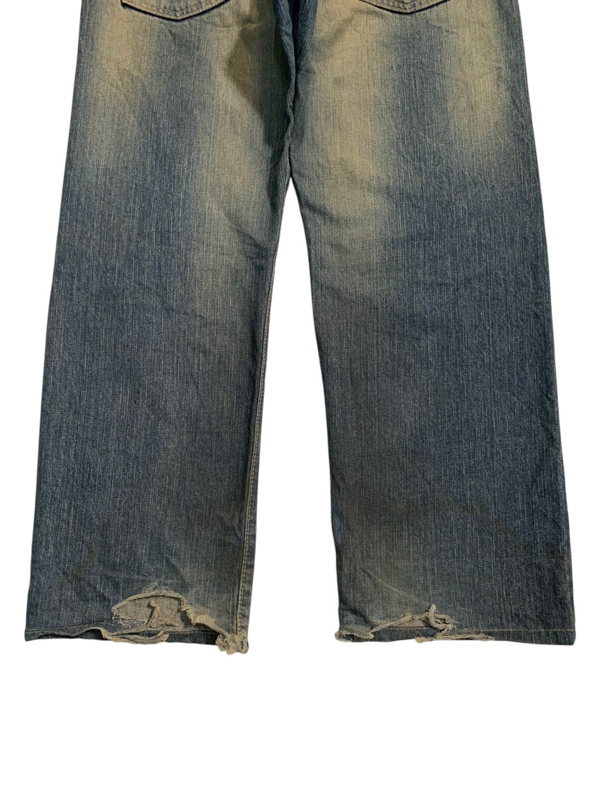 Kapital VINTAGE EDWIN 505Z BAGGY SELVEDGE RUSTY DISTRESSED DENIM Size US 35 - 9 Thumbnail