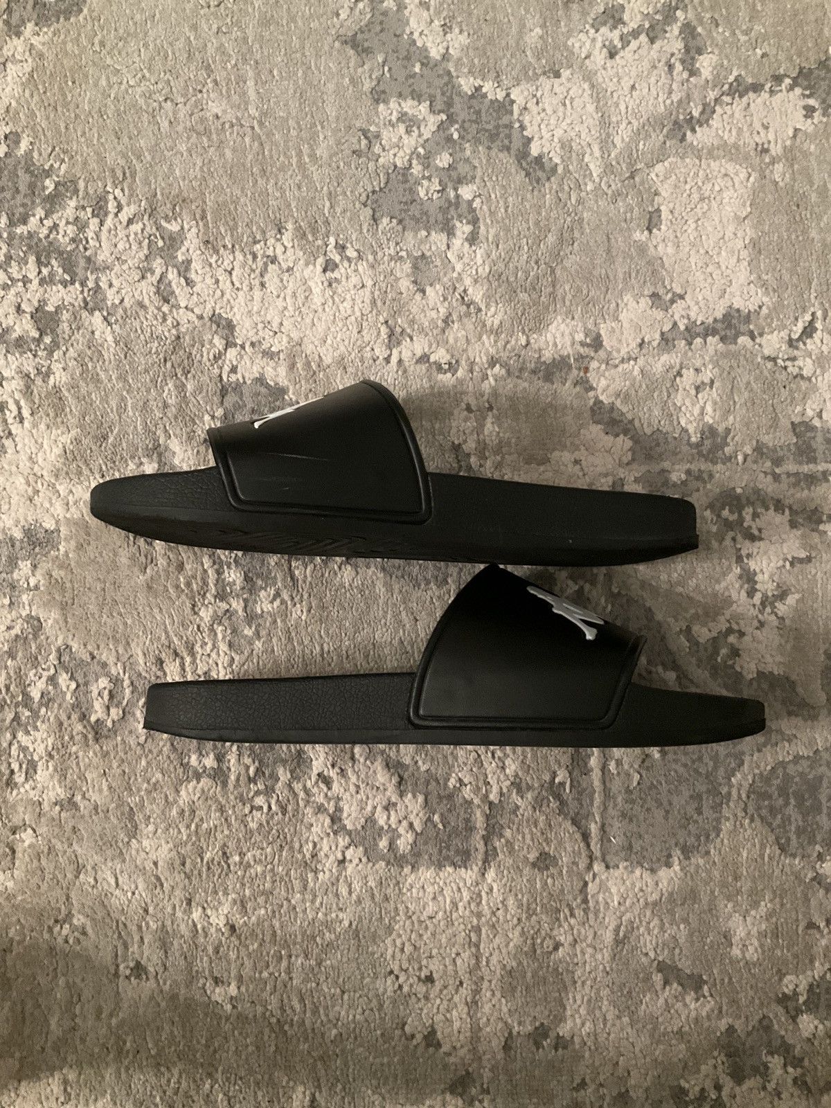 Designer × Kappa Black Kappa slides with white logo Size US 11 / EU 44 - 4 Thumbnail
