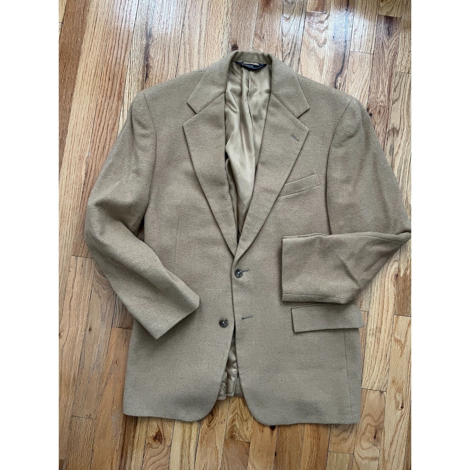 Polo Ralph Lauren VTG Polo Ralph Lauren Blazer Mens 40R Tan Camel Hair Size 40R - 1 Thumbnail