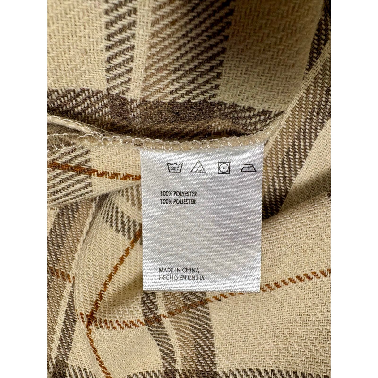 Other NWT Men's Small Flannel by The Car Company in Cream/Brown. Size US S / EU 44-46 / 1 - 7 Thumbnail