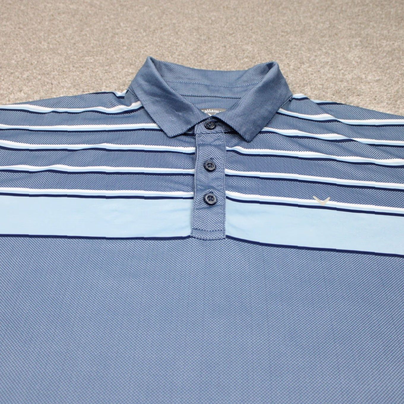 Callaway Callaway Polo Shirt Mens 2XL Blue Opti-Dri Golf Polyester S/S Pullover Stretch Polo Size US XXL / EU 58 / 5 - 4 Thumbnail