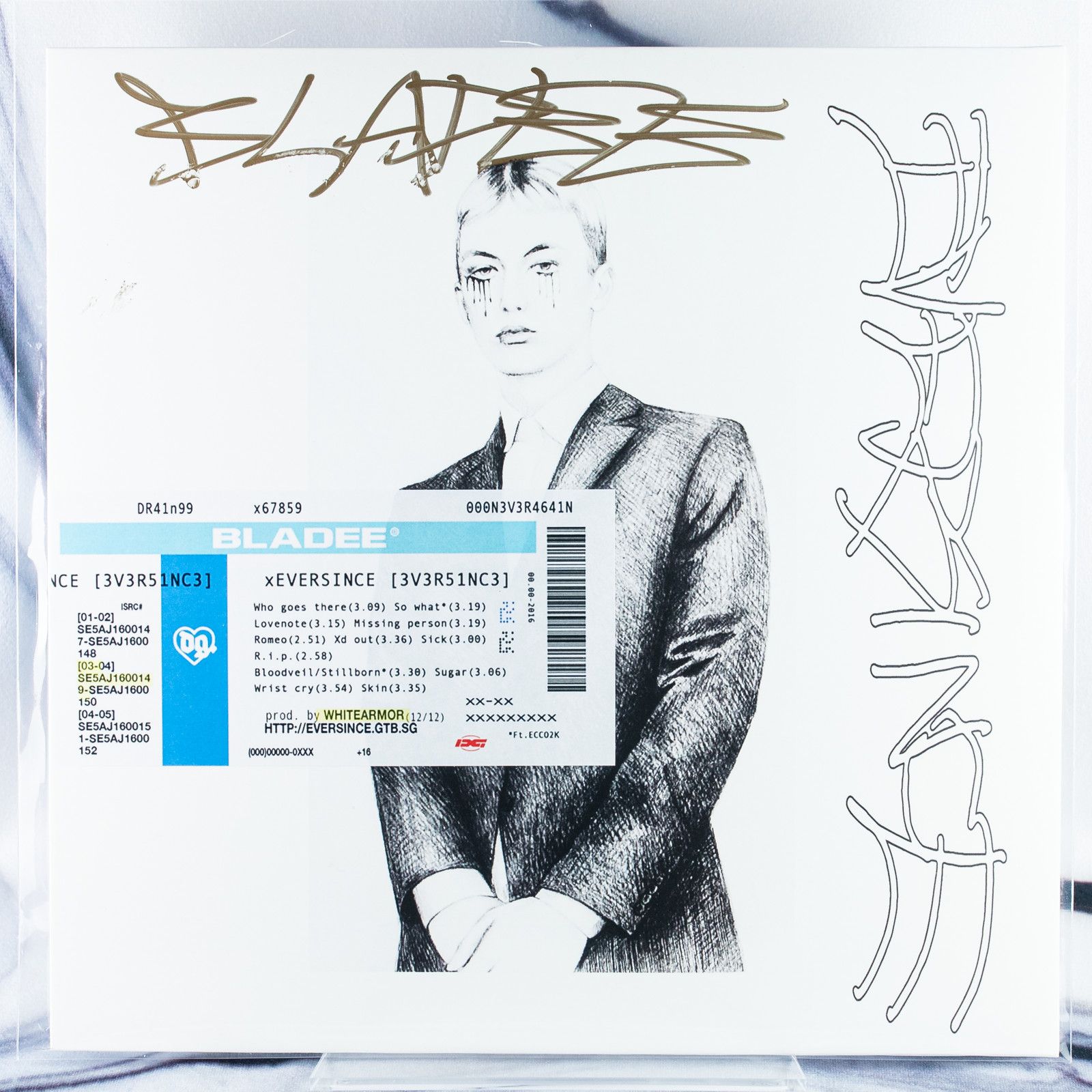 Drain Gang × Sad Boys BLADEE VINYL EVERSINCE SIGNED AUTOGRAPHED Ecco2k Size ONE SIZE - 24 Thumbnail