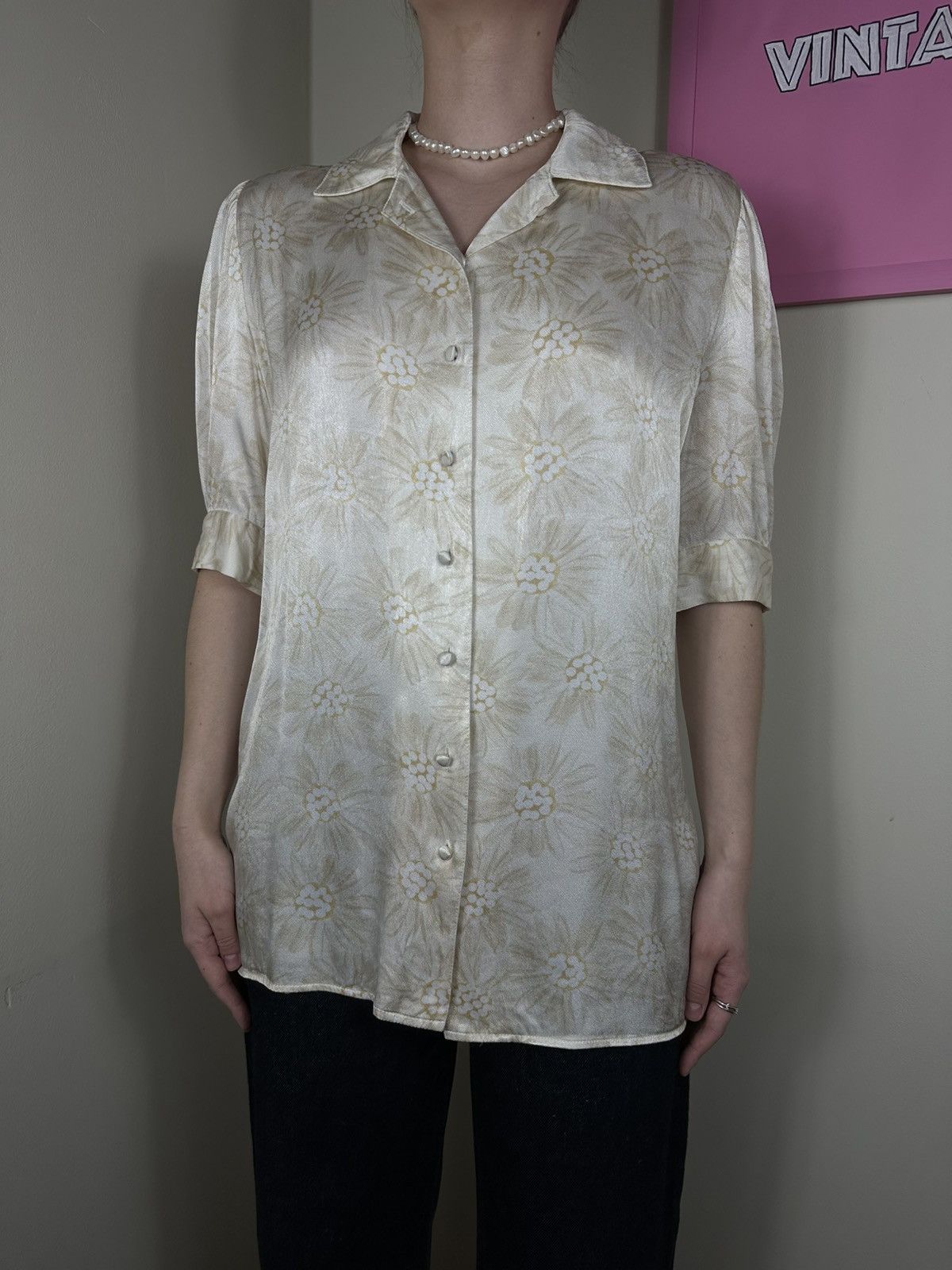 Other Fabienne Chapot Blouse Flowered Gold Size M / US 6-8 / IT 42-44 - 3 Thumbnail