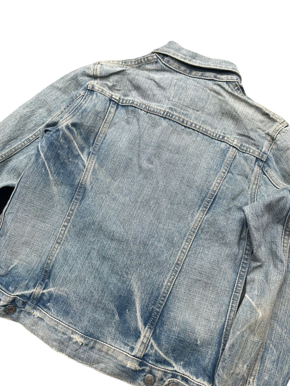 Japanese Brand Vintage DMG Denim Distressed Jacket Size S / US 4 / IT 40 - 7 Thumbnail