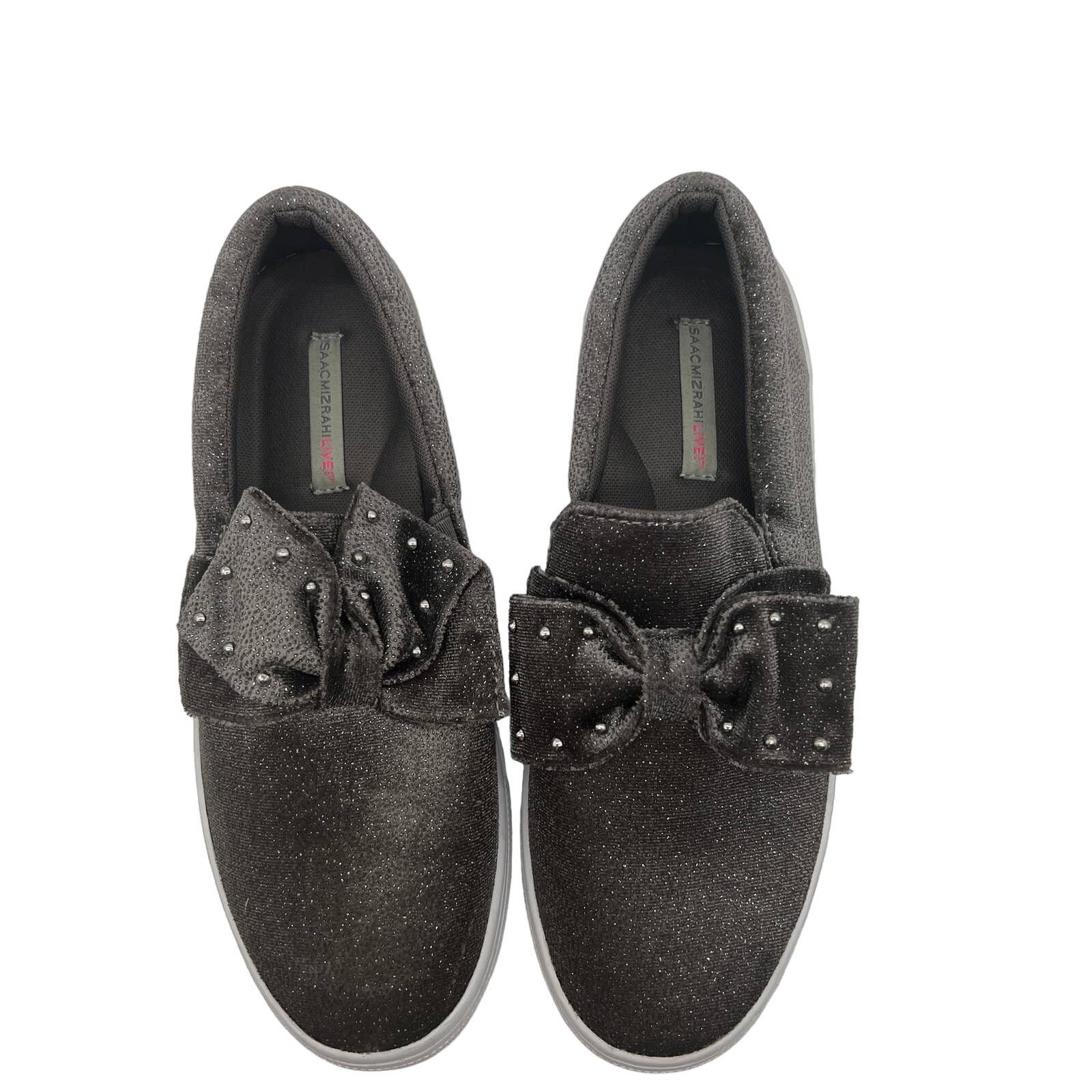 Other Isaac Mizrahi Live SOHO Velvet Size 7M Studded Bow Size US 7 / IT 37 - 1 Thumbnail