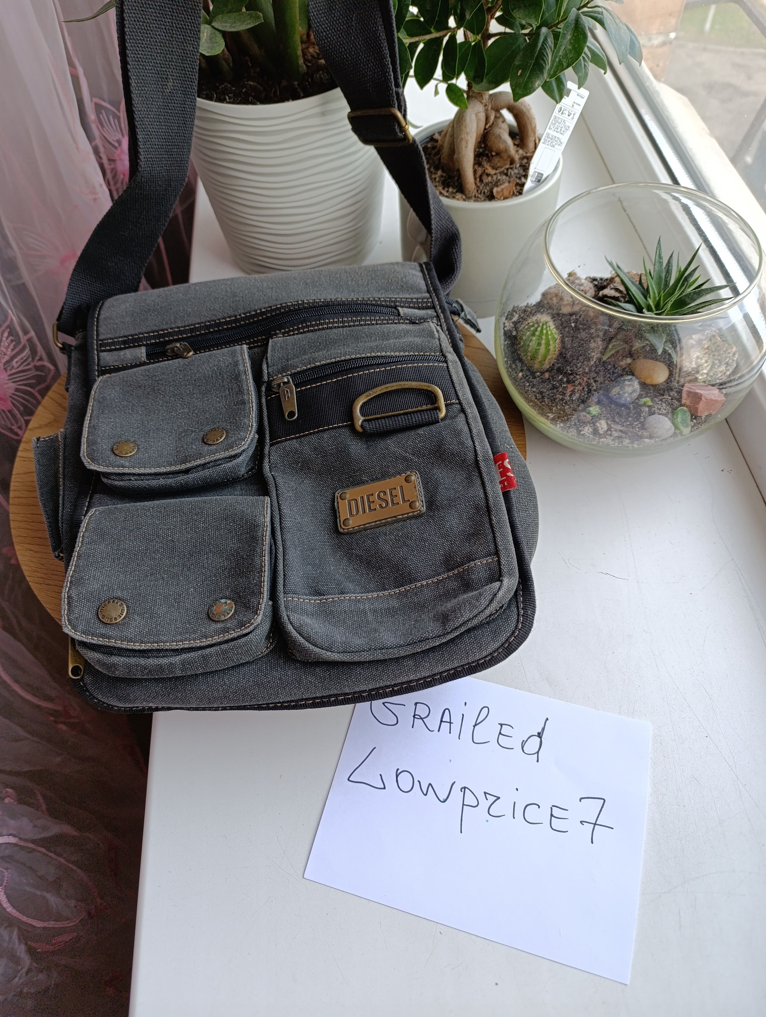 Diesel DIESEL VINTAGE MULTI POCKET MESSENGER BAG Size ONE SIZE - 4 Thumbnail