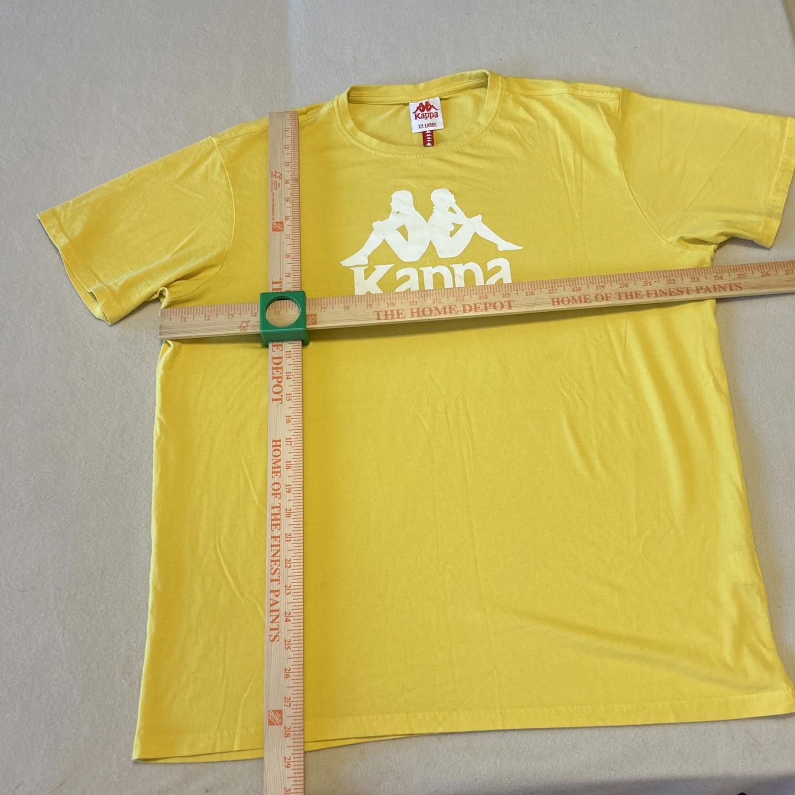 Kappa KAPPA Men's Yellow SZ 2XL T-Shirt Logo RDIF Pacsun Size US XXL / EU 58 / 5 - 6 Thumbnail
