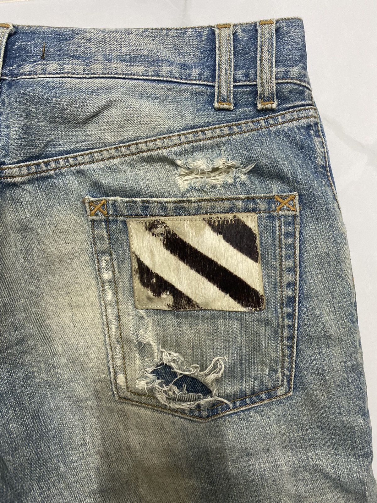 Dolce & Gabbana Dolce & Gabbana Mud Wash Distressed Denim Size US 34 / EU 50 - 8 Thumbnail