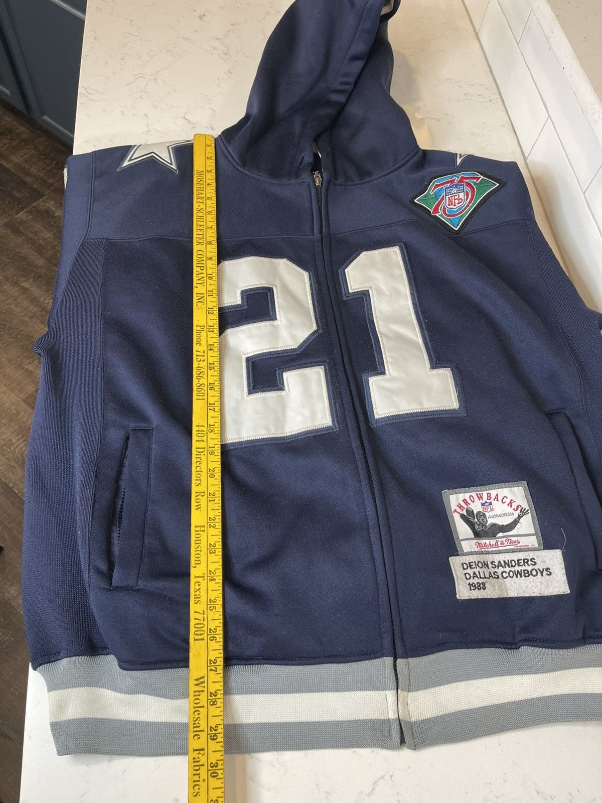 Mitchell & Ness Mitchell & Ness Throwbacks Dion Sanders 1998 Hoodie Size US XXL / EU 58 / 5 - 7 Thumbnail