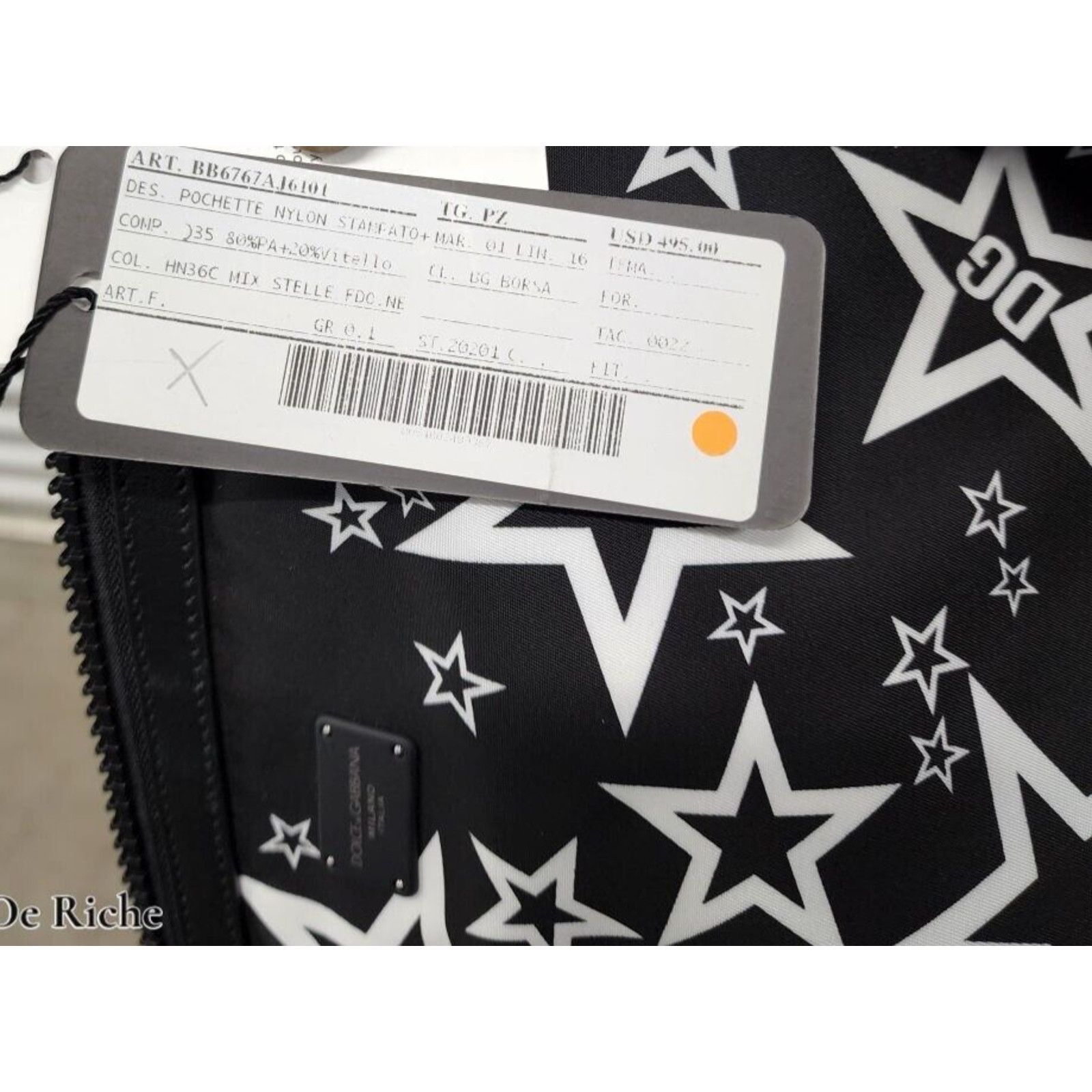 Dolce & Gabbana Dolce & Gabbana Millennials Star Wristlet / Clutch Black Size ONE SIZE - 8 Thumbnail