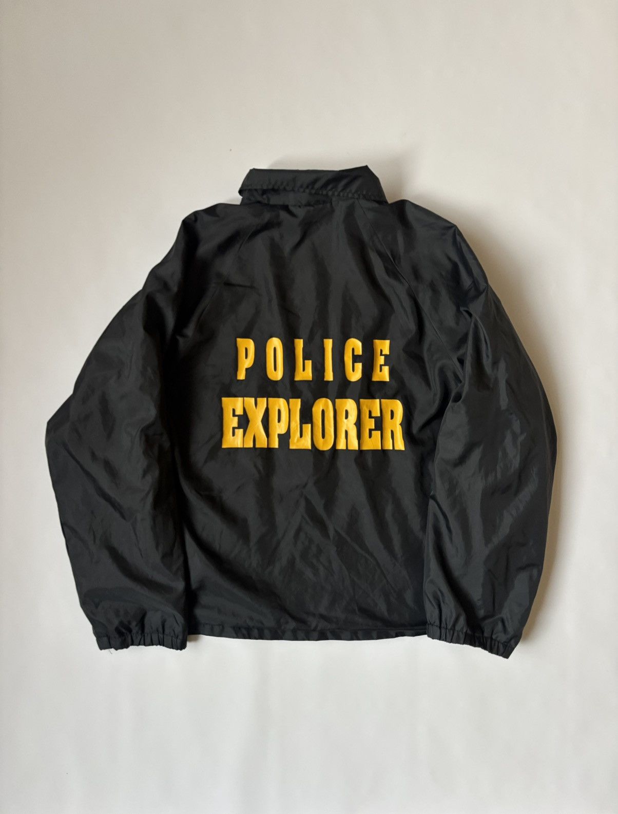 Vintage 1980s Police Explorer Coach Jacket Vintage USA Cardinal Size US M / EU 48-50 / 2 - 1 Thumbnail