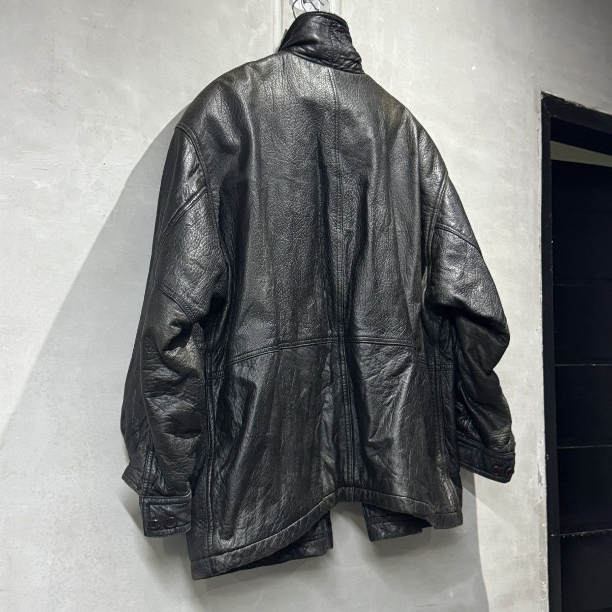 Hai Sporting Gear VINTAGE 80s HAI SPORTING GEAR ISSEY MIYAKE LEATHER JACKET Size US L / EU 52-54 / 3 - 20 Thumbnail