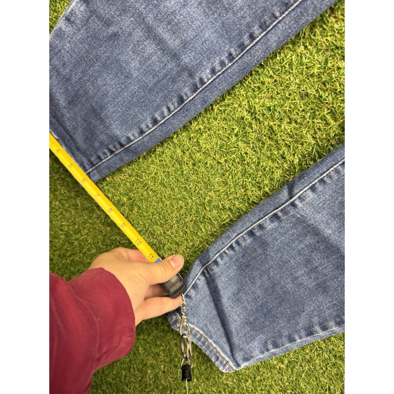 Denime Judy Blue Jeans Womens Boyfriend Fit Medium Wash Denim JB88706 5/27 Stretch Distressed Pockets Zipper Button Regular Size 27 Blue Jeans Women Womens Size 27" / US 4 / IT 40 - 5 Thumbnail