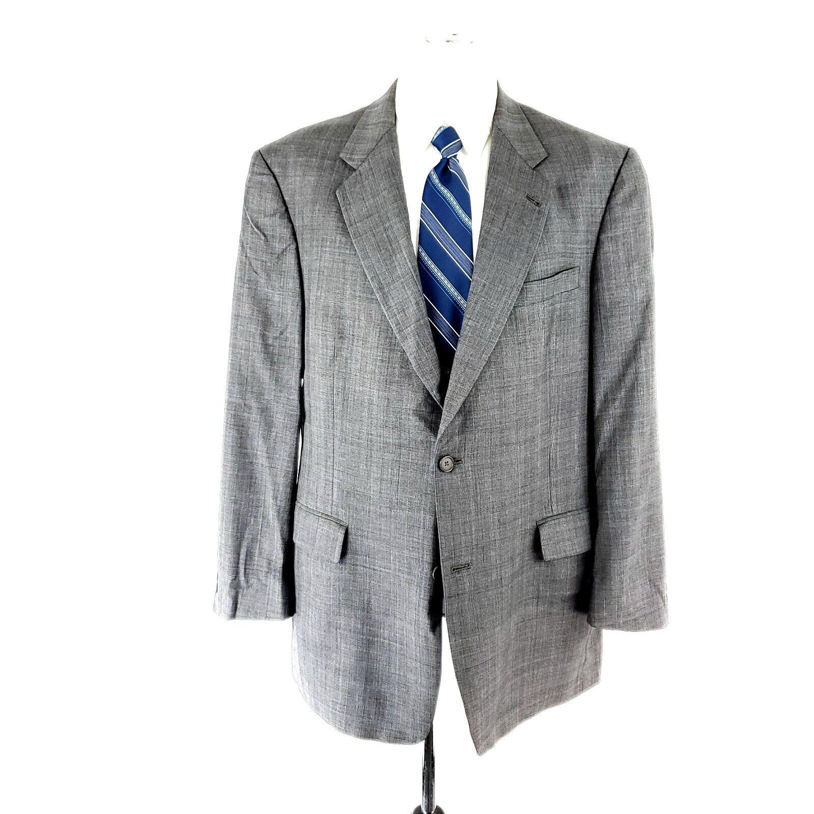 Hart Schaffner Marx Hart Schaffner Marx Gold Trumpeter Wool 2 Button Blazer 42L Size 42L - 3 Thumbnail