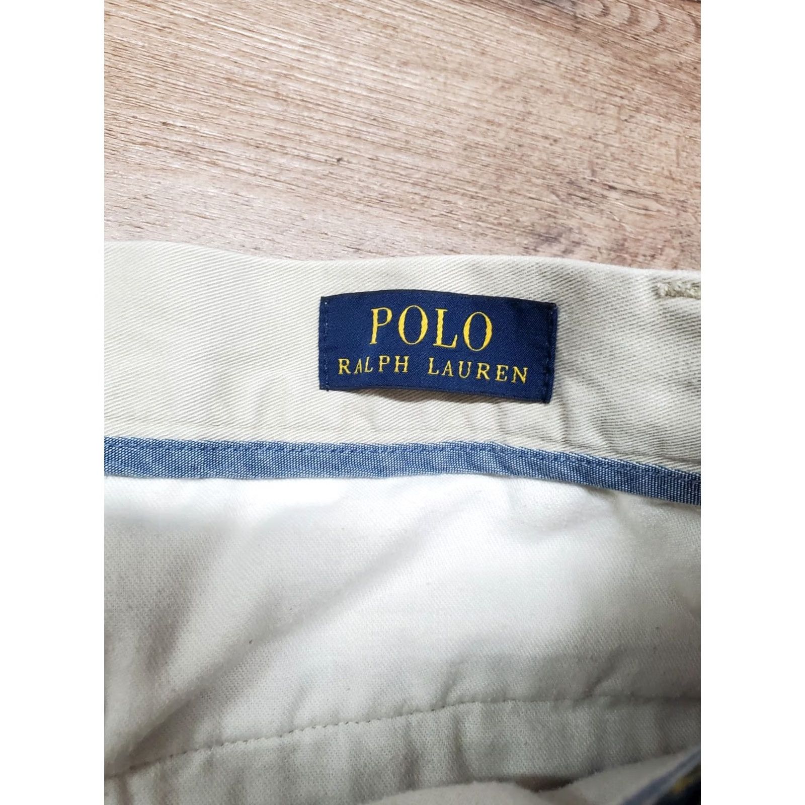 Polo Ralph Lauren Polo Ralph Lauren Chino Shorts Men 32 Classic Fit 9" Inseam Beige Cotton Pocket Zip Front Casual Summer Spring Fall Vintage No Mens Size US XS / EU 42 / 0 - 3 Thumbnail