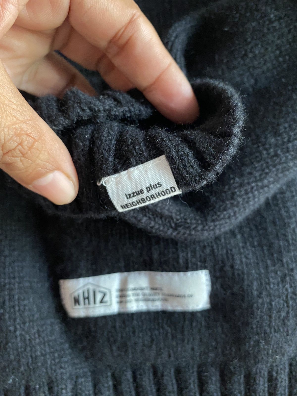 Neighborhood NHIZ izzue plus neighborhood Black Varsity Knit Cardigan Size US S / EU 44-46 / 1 - 8 Thumbnail
