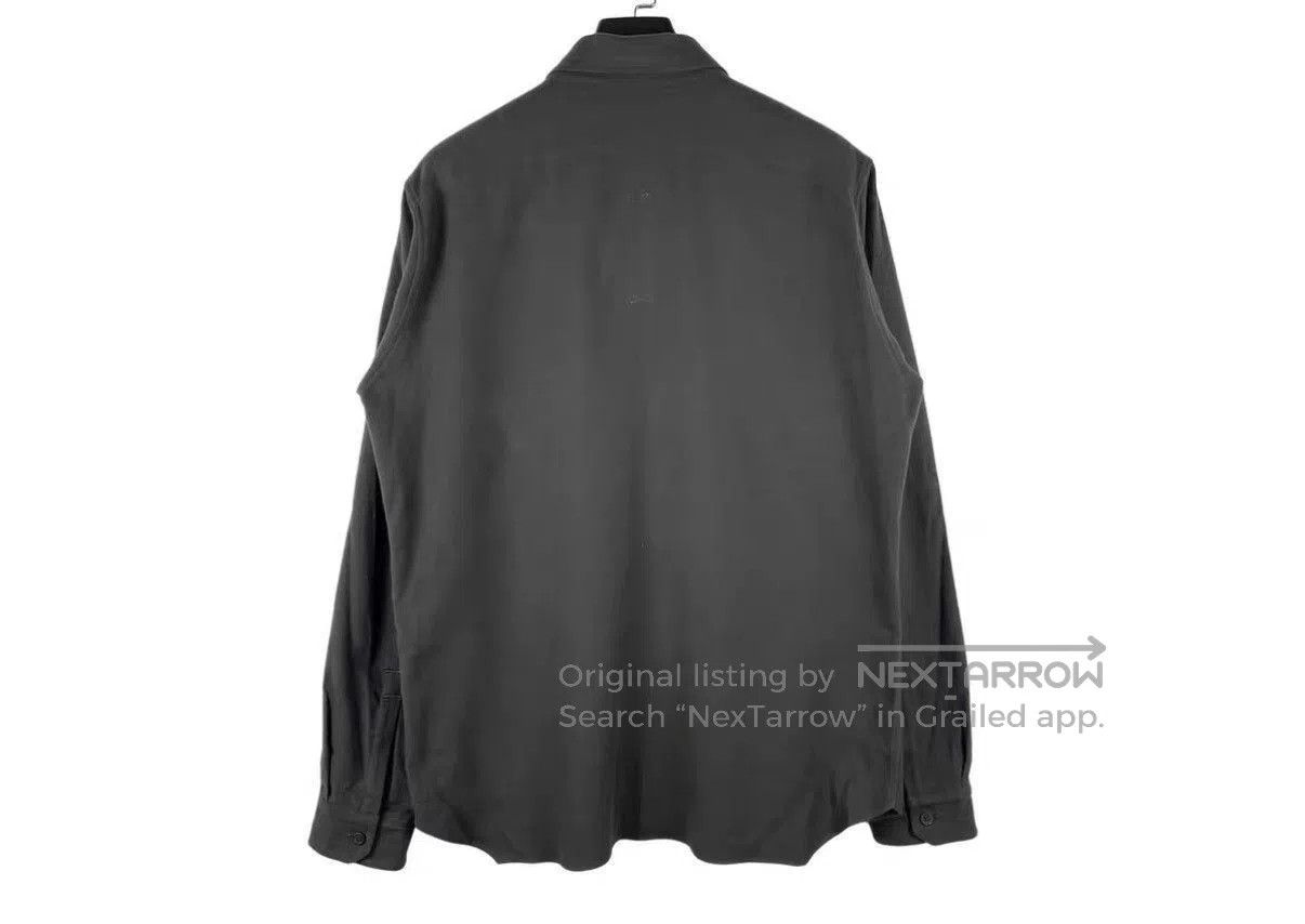 Rick Owens Gray Long-Sleeve Button-Up Shirt Size M. Size US M / EU 48-50 / 2 - 2 Thumbnail