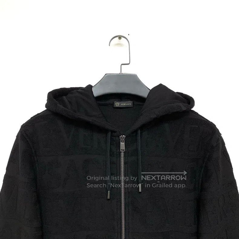 Versace Versace Black hooded zip jacket Size US L / EU 52-54 / 3 - 3 Thumbnail