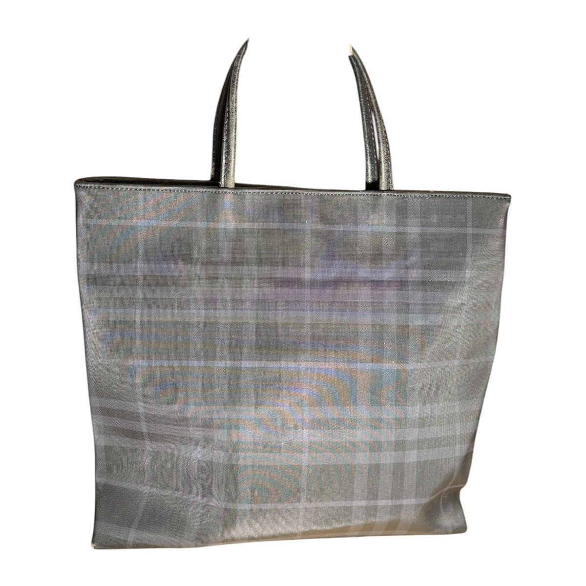 Burberry BURBERRY Nova Chek Hand Bag Coated Canvas Black Auth bs14826 Size ONE SIZE - 1 Thumbnail