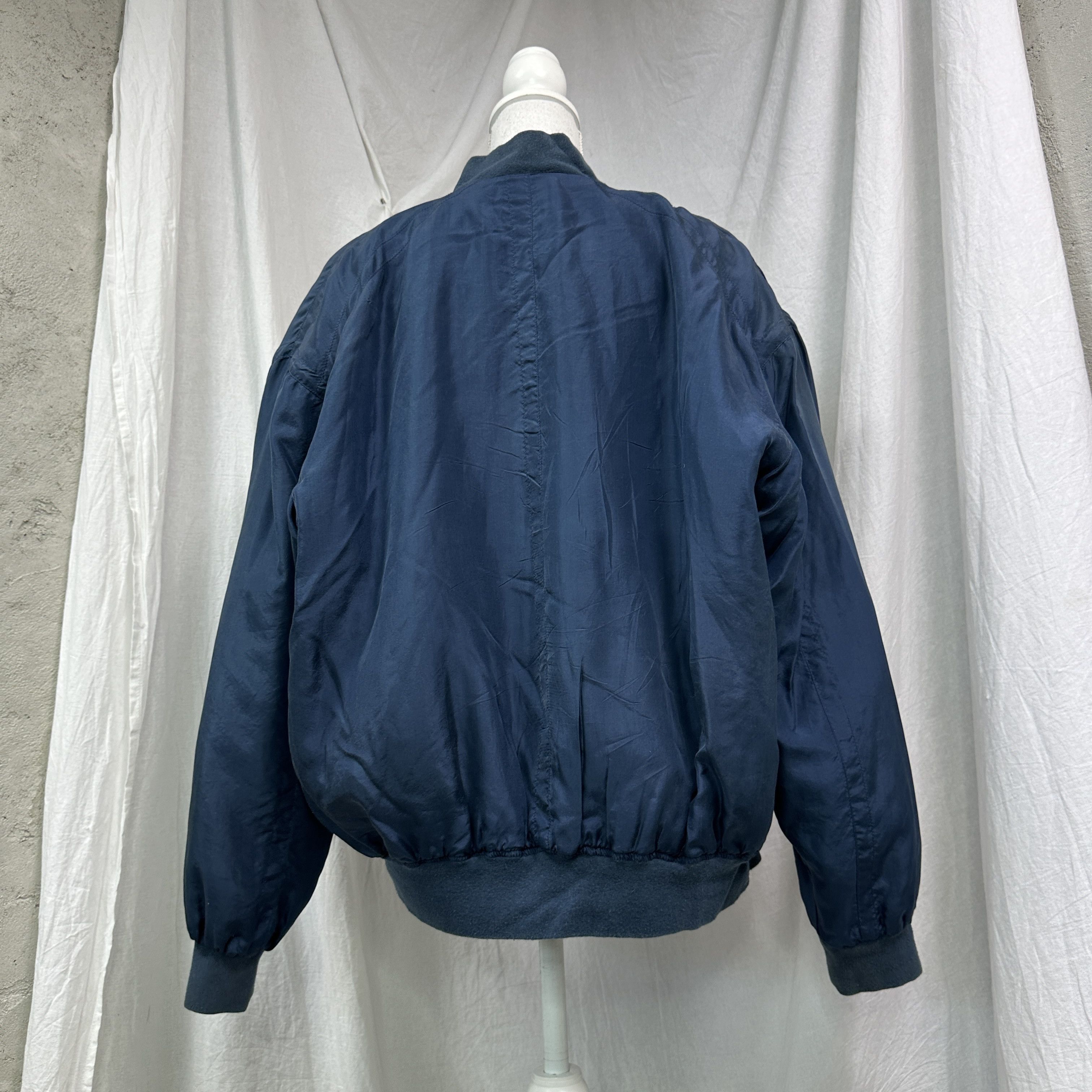 Vintage Vintage Streetwear Preppy Bomber Jacket 100% Silk Size US S / EU 44-46 / 1 - 5 Thumbnail