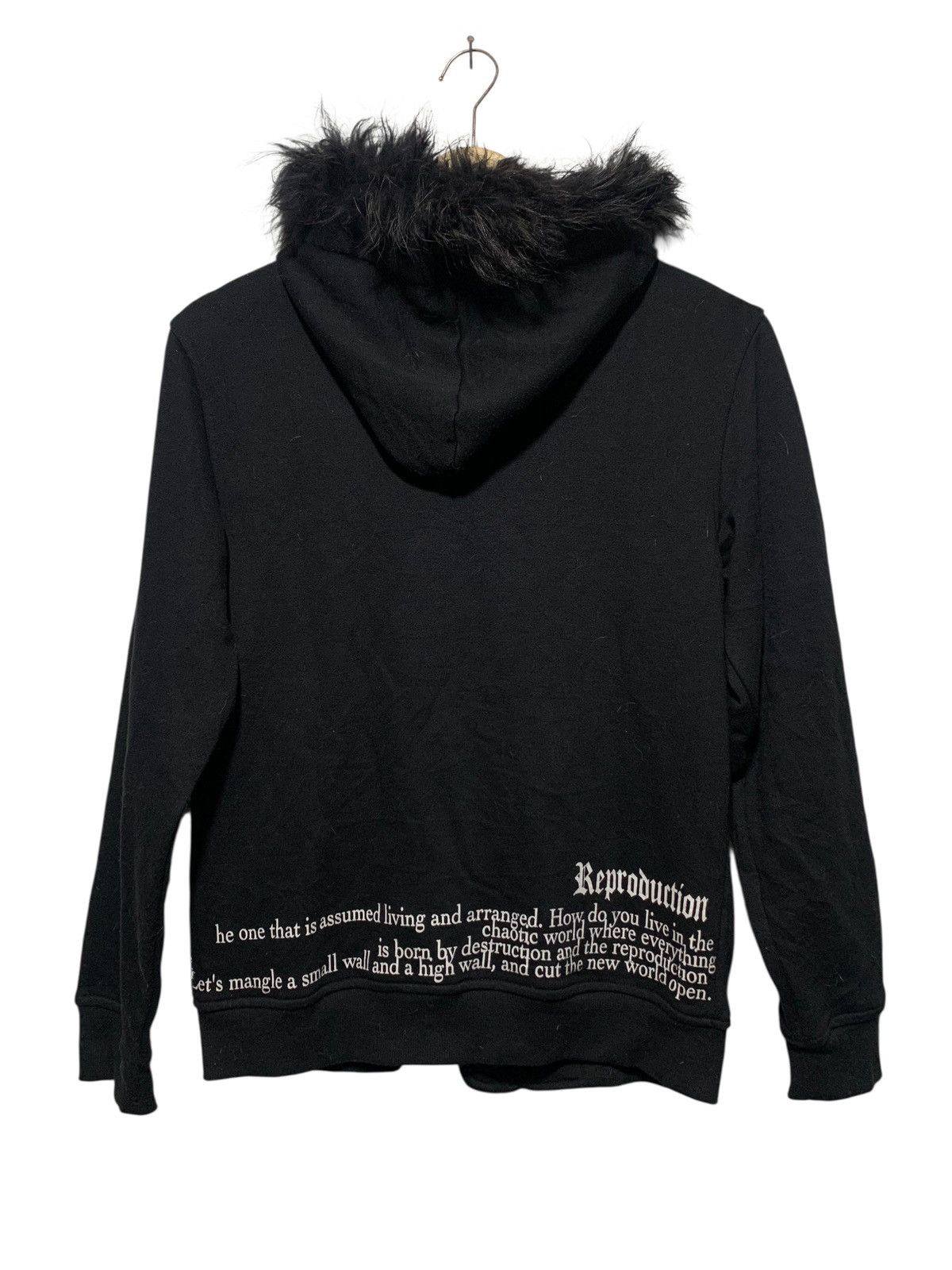 If Six Was Nine The bay garden asymmetric poem fur hoodie LGB style Size US M / EU 48-50 / 2 - 7 Thumbnail
