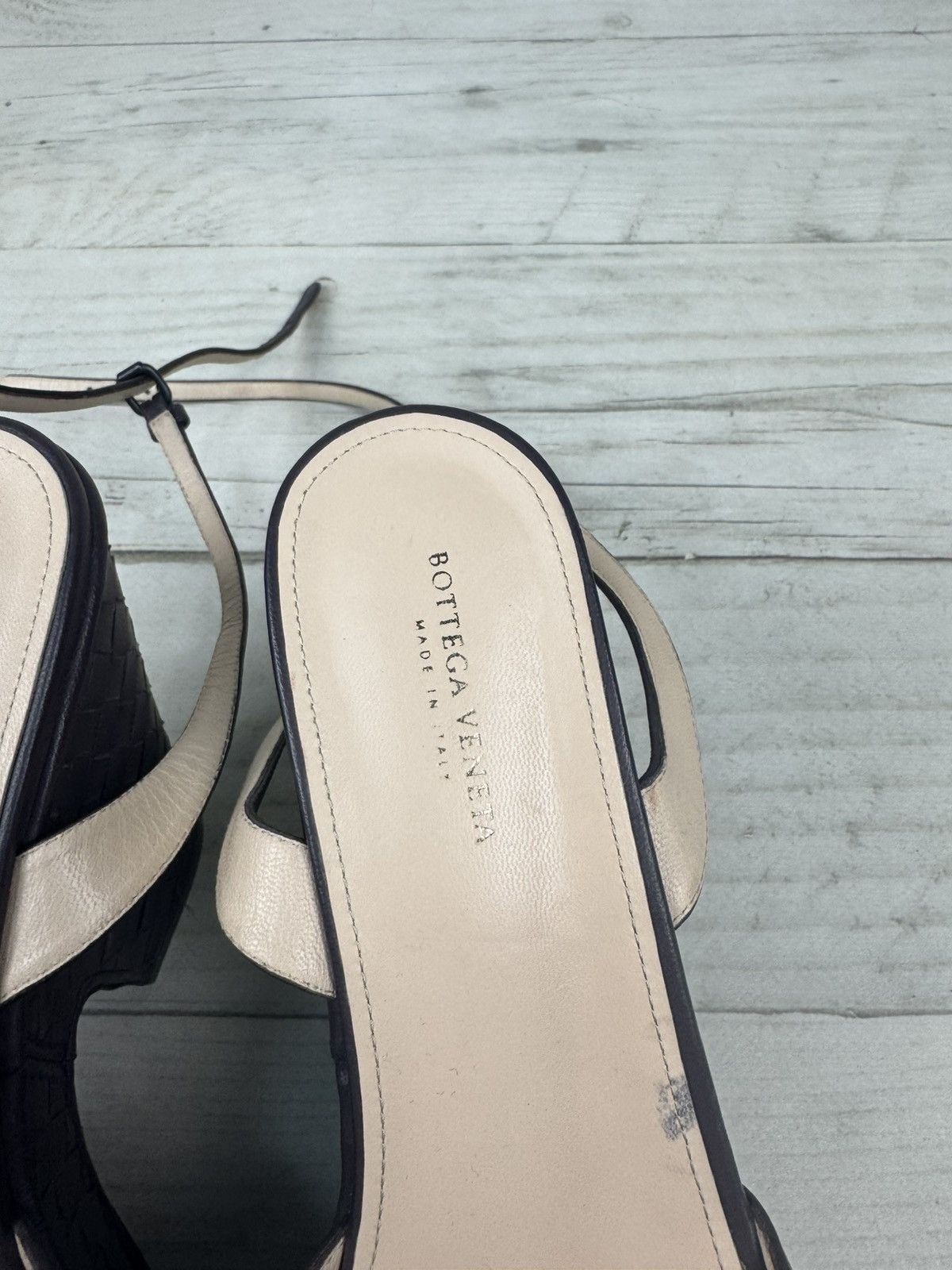 Bottega Veneta Bottega Veneta Leather Platform Sandals Size US 7 / IT 37 - 14 Thumbnail