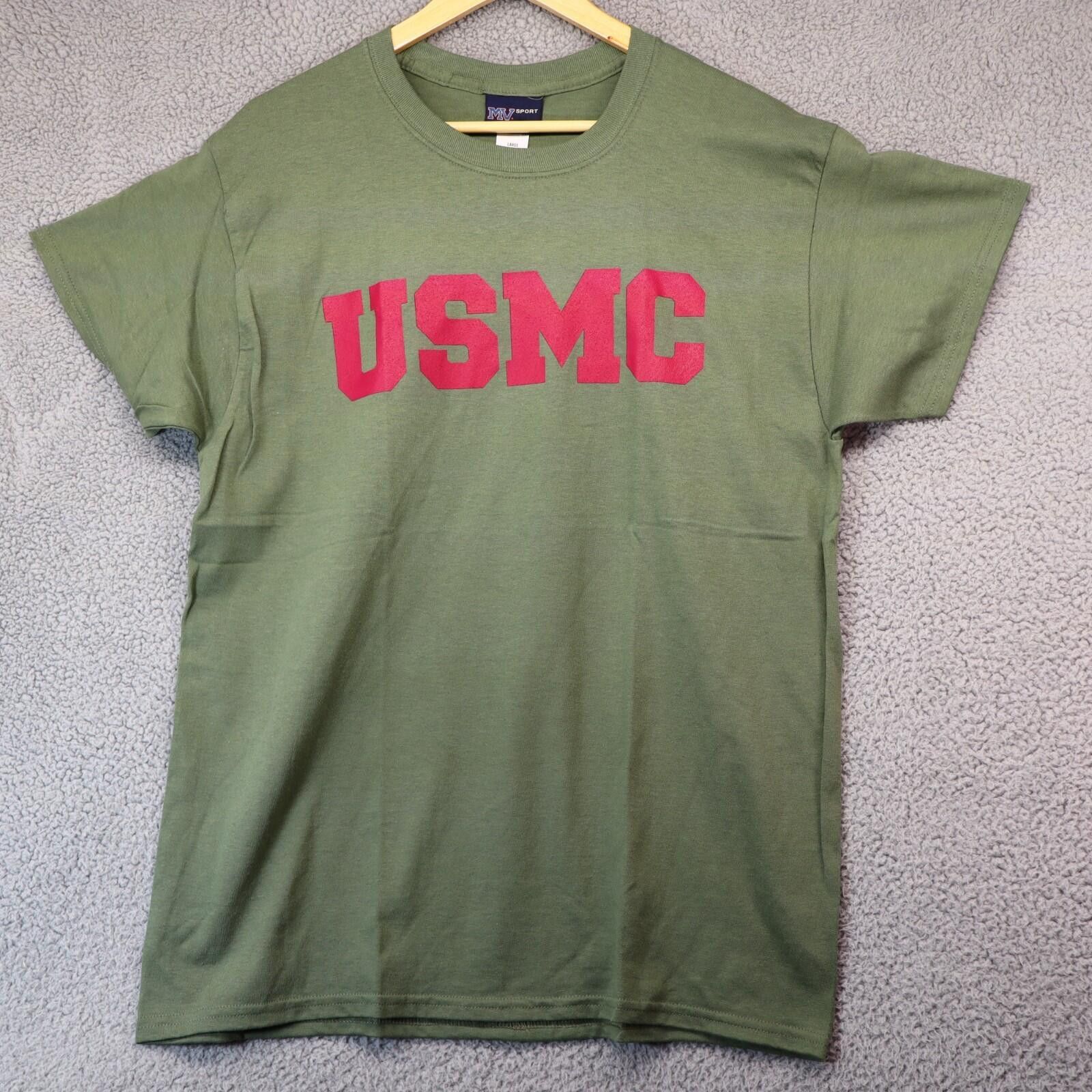 Other MV Sport Men Large USMC T-Shirt Green Olive NWT Size US L / EU 52-54 / 3 - 1 Thumbnail