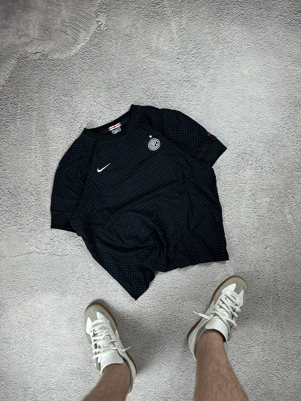 Nike × Vintage Nike Inter Milan x England Crossover Tee Vintage Blockcore Size US S / EU 44-46 / 1 - 1 Thumbnail