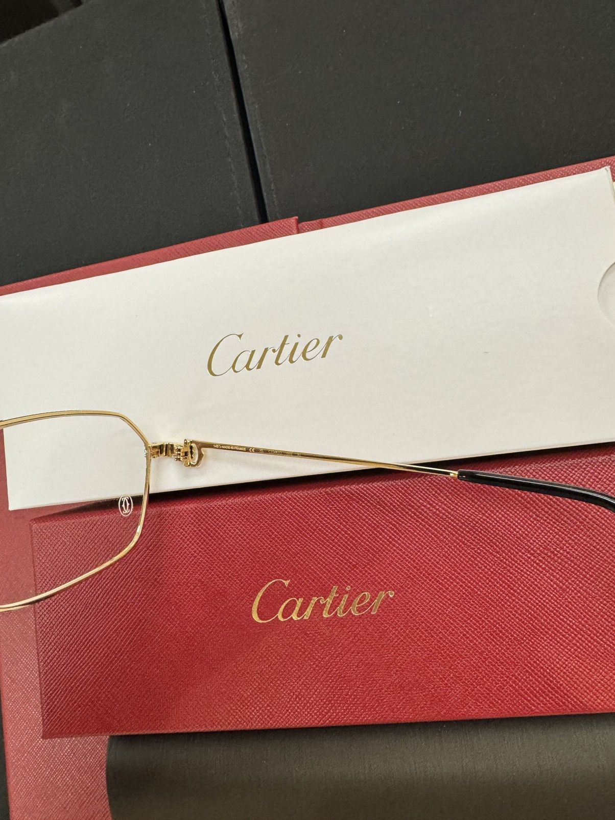 Cartier Gold C Decor Eyeglass Frames