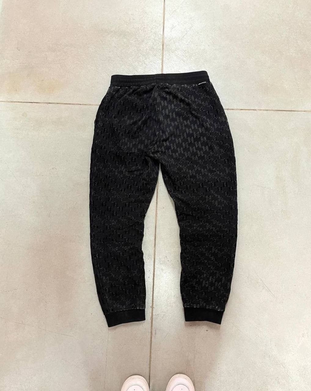 image of Monogram Karl Lagerfeld Sweatpants Joggers in Black, Men's (Size 32)