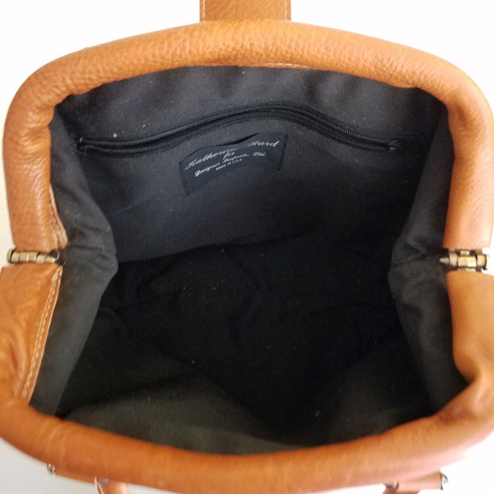 Vintage Vintage Katherine Ward Leather Tote Dr Style Bag Purse USA Size ONE SIZE - 7 Thumbnail
