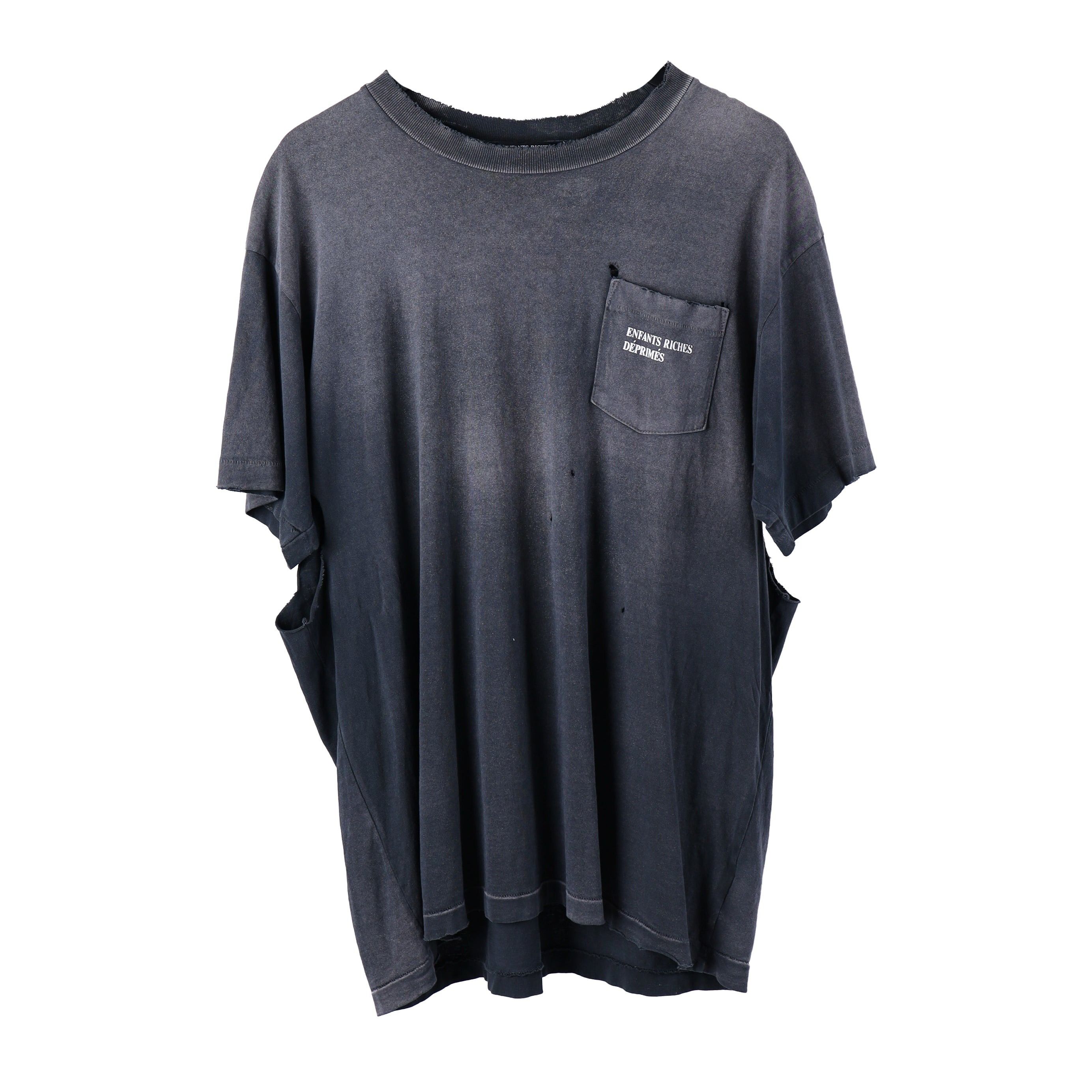 Enfants Riches Deprimes Thrashed Black ERD Pocket Tee Size US XL / EU 56 / 4 - 1 Thumbnail