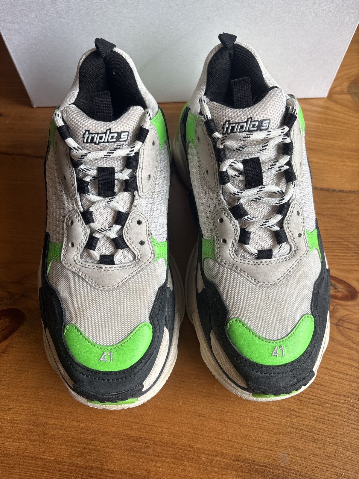 Balenciaga Balenciaga Triple S Green-Black Men's Sneakers Size 41/US 8 Size US 8 / EU 41 - 5 Thumbnail