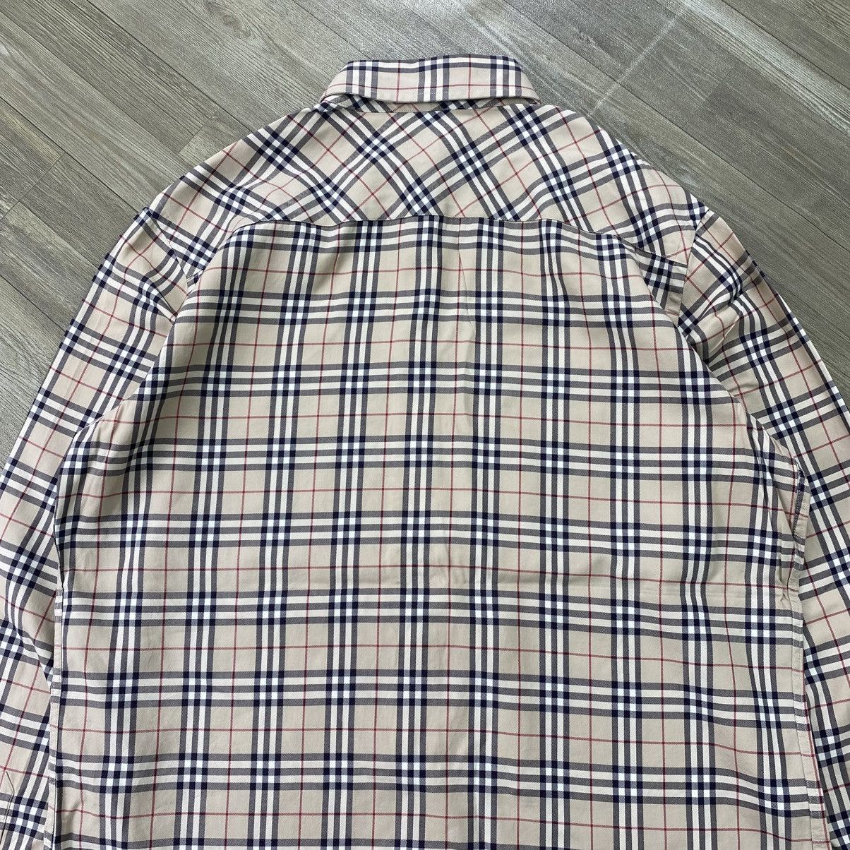 Burberry 1990s Burberrys Nova Check Iconic Longs Shirt Size L / US 10 / IT 46 - 8 Thumbnail