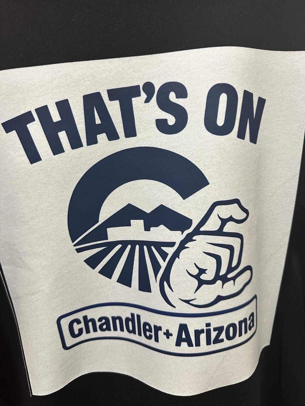 Designer That’s On Chandler Arizona Tee Repurposed Tee T-Shirt Size US XXL / EU 58 / 5 - 2 Thumbnail