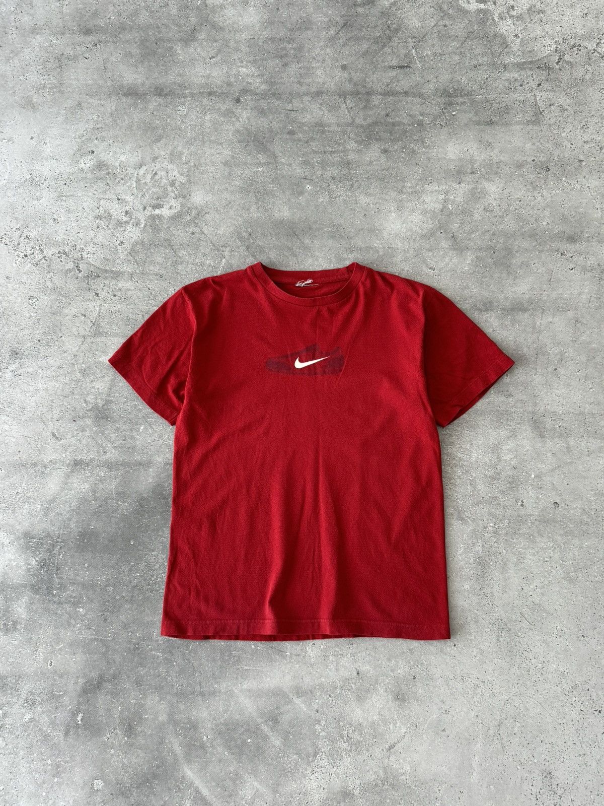 Nike × Vintage Vintage Y2K Nike Drip Red T-Shirt Size US S / EU 44-46 / 1 - 2 Thumbnail