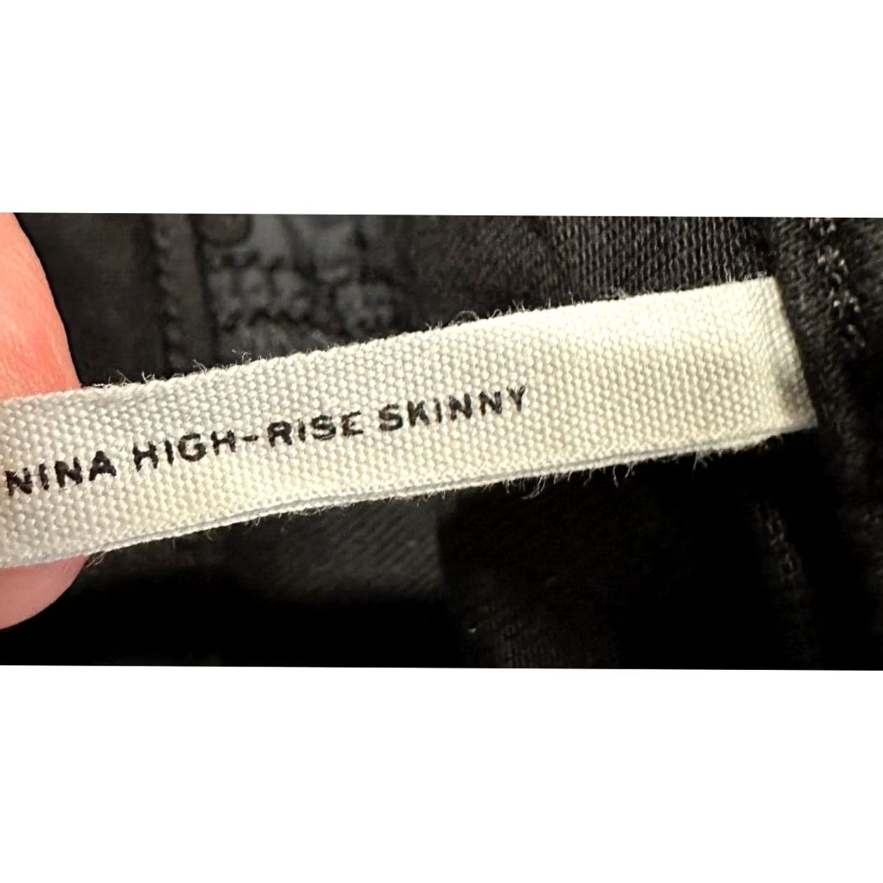 Rag & Bone Rag & bone Nina High-Rise Skinny Jeans Black 26 Women Slim Fit Stretch Denim EUC Size 26" / US 2 / IT 38 - 4 Thumbnail