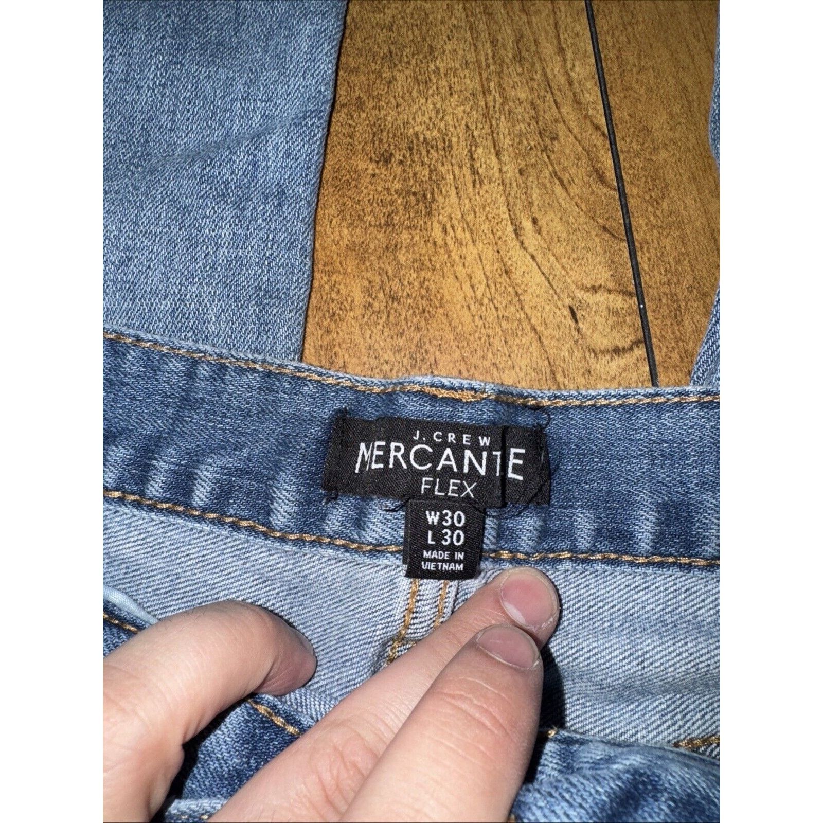 Denim & Co. × J.Crew × Vintage J.Crew Denim Jeans Light Blue 30x27 Measured Mercantile Flex Size US 30 / EU 46 - 5 Thumbnail