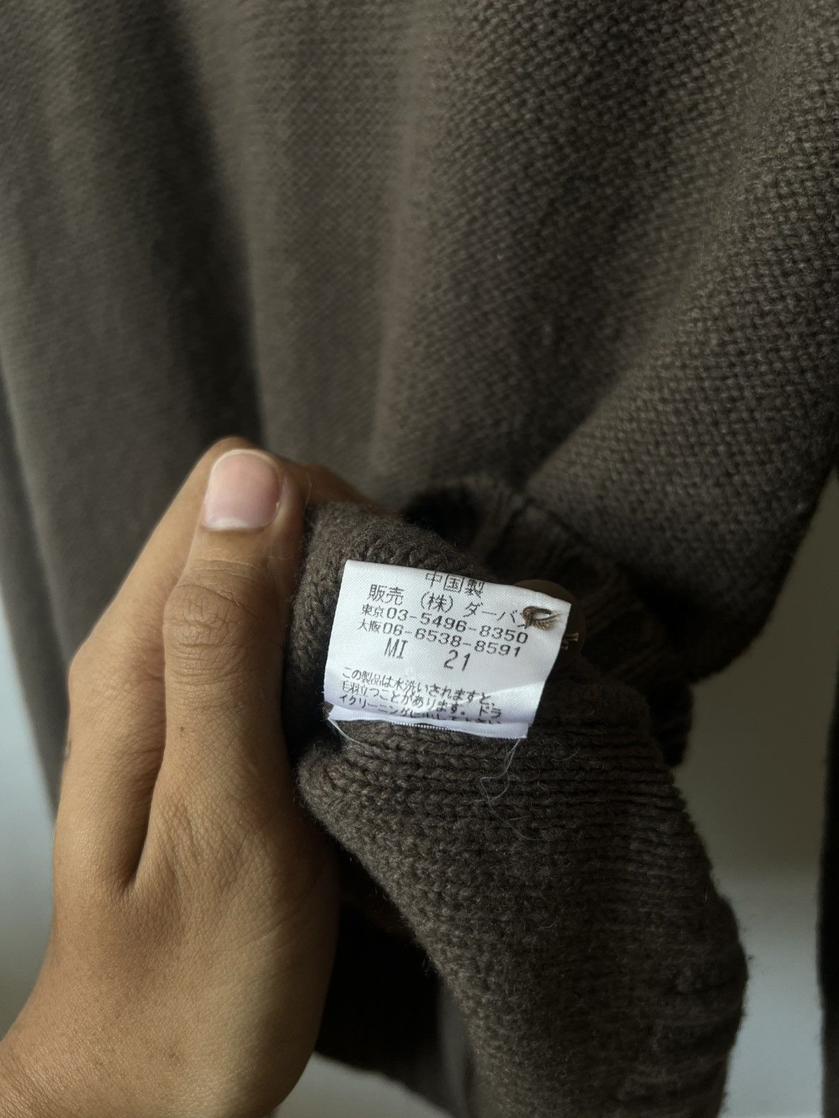 Yohji Yamamoto Vintage 90s Yohji Yamamoto A.A.R Knit Button Up Size US M / EU 48-50 / 2 - 7 Thumbnail