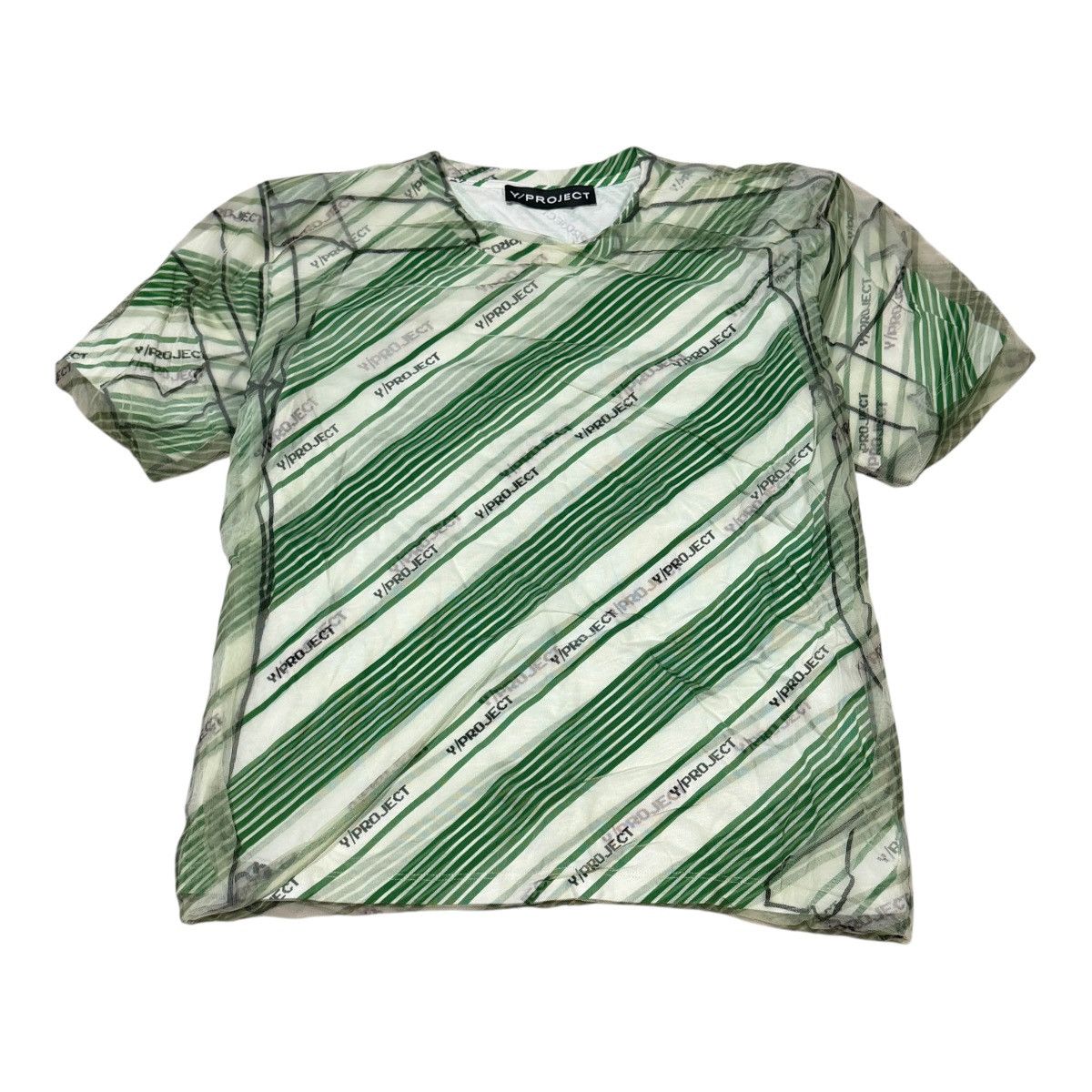 Y/Project Y/Project Printed Covered T Shirt - Green - Size M - Unisex Size US M / EU 48-50 / 2 - 1 Thumbnail