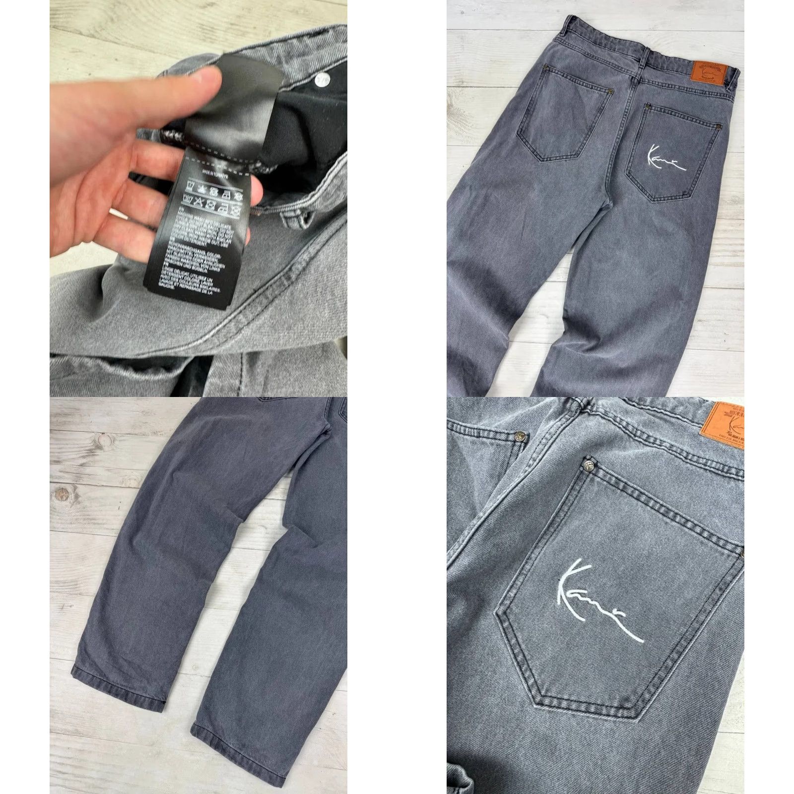 Karl Kani VINTAGE Karl Kani Jeans Baggy Logo 90s Men Size 32 Gray Size US 32 / EU 48 - 9 Thumbnail