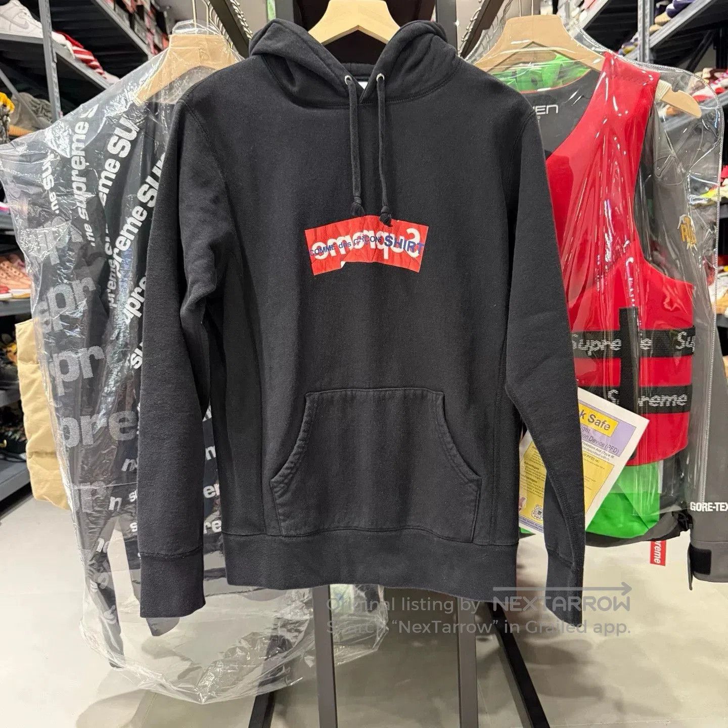 Comme des Garcons Supreme x CDG Origami Box Logo Hoodie. Size US M / EU 48-50 / 2 - 1 Thumbnail