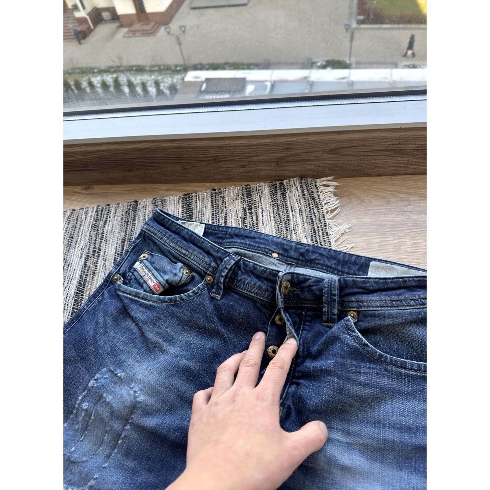 Diesel Diesel Jeans Vintage Big Logo Y2K Denim Pants Men Size 33 Blue Logo 90s Streetwear Straight Regular Inseam 30in Size US 33 - 7 Thumbnail