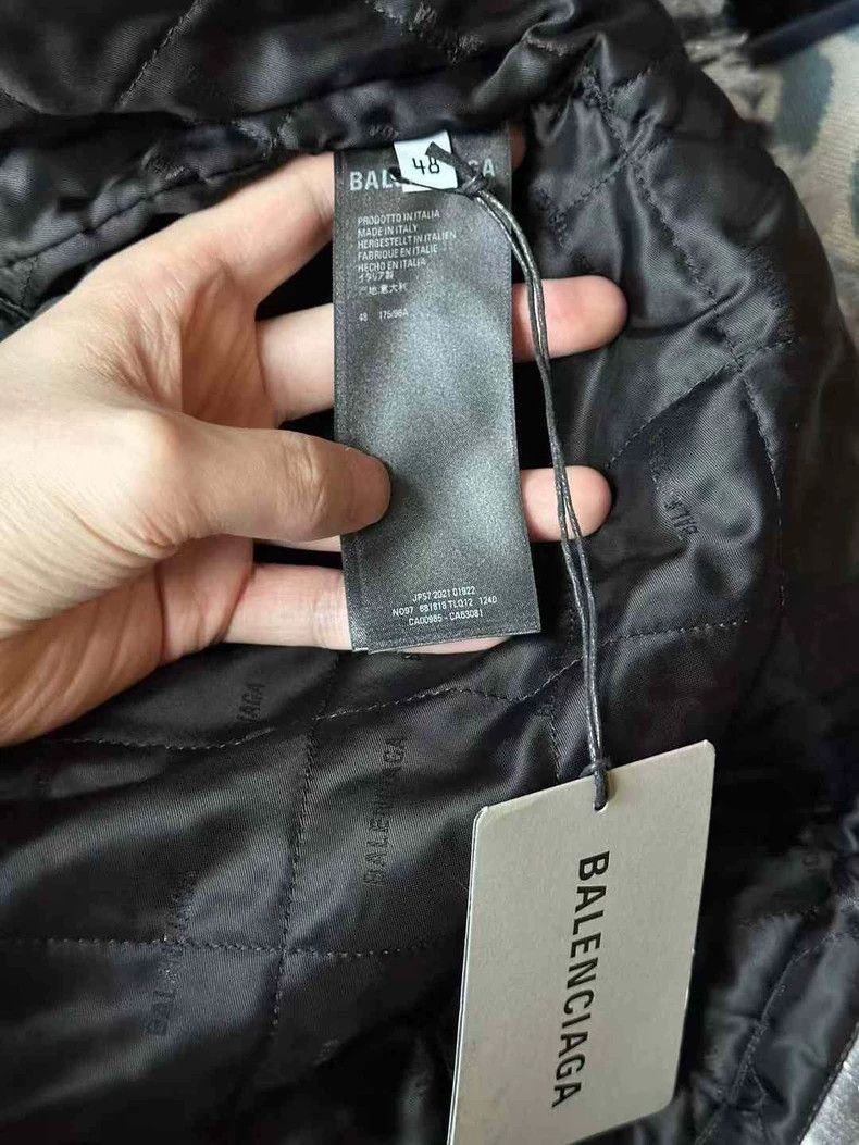 Balenciaga Balenciaga Gray Camouflage Teddy Coat-2506 Size US L / EU 52-54 / 3 - 4 Thumbnail