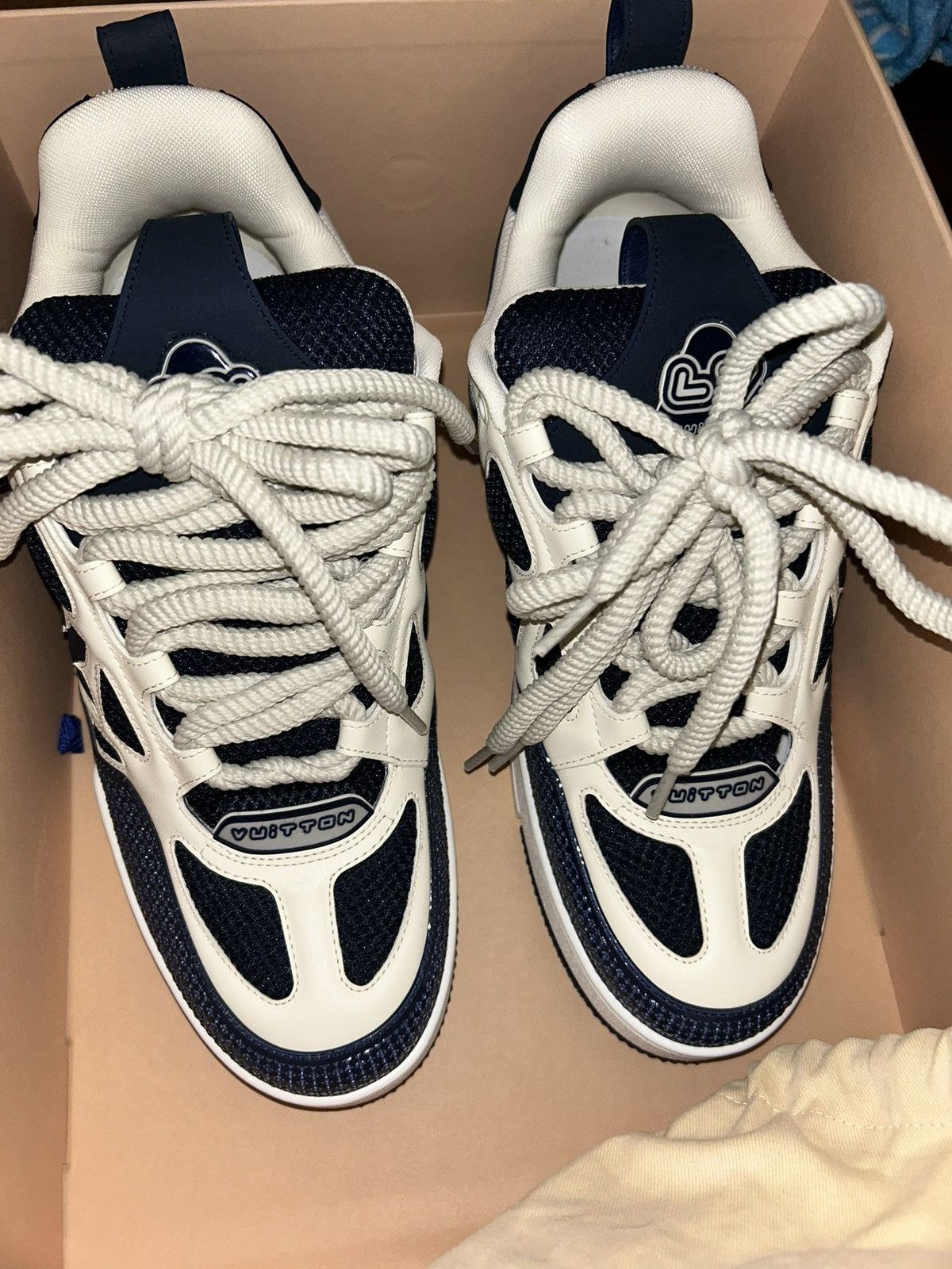 Louis Vuitton Louis Vuitton Skate Sneaker “Marine” “Navy” Size US 10 / EU 43 - 4 Thumbnail