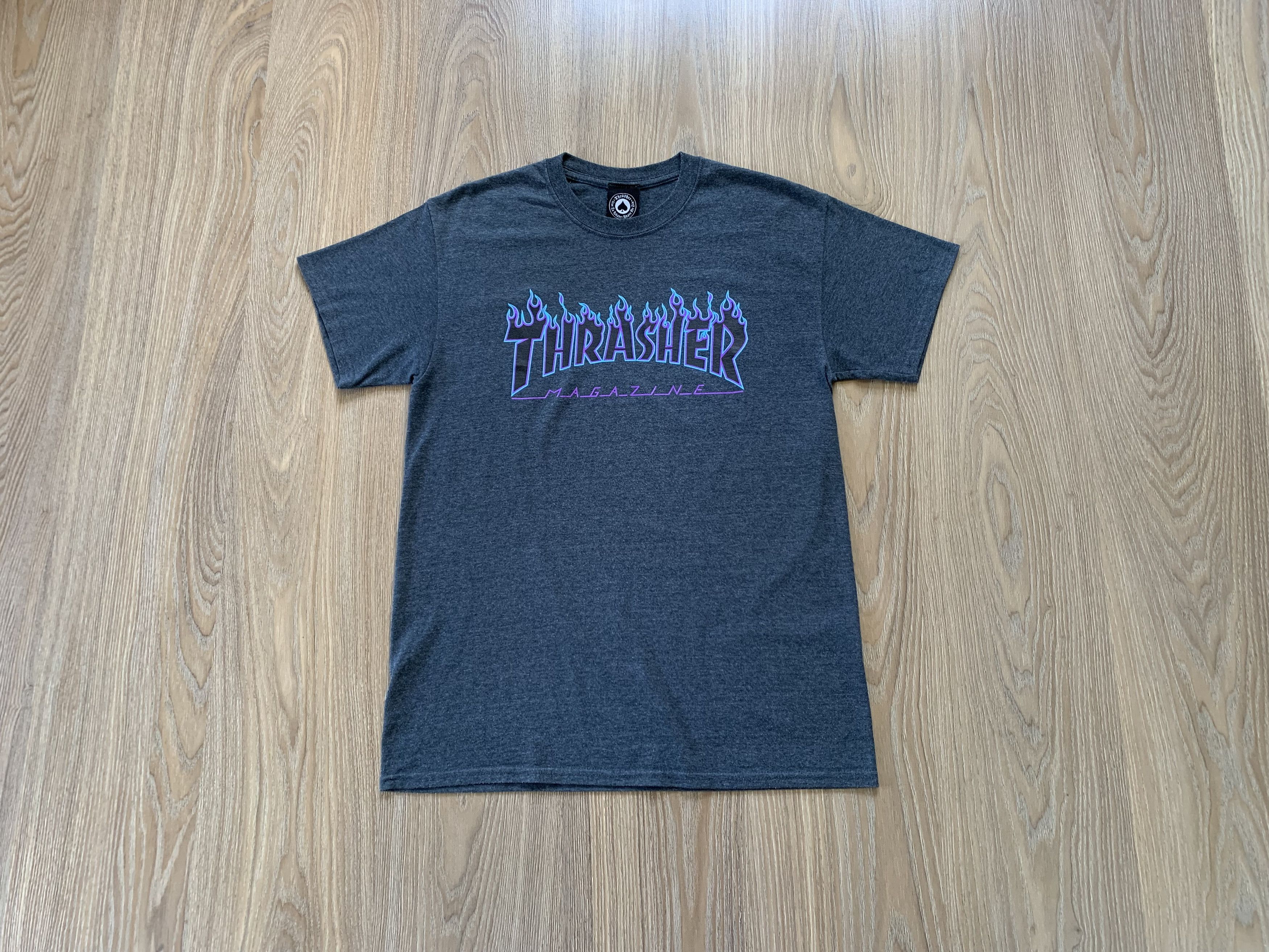 Thrasher × Vintage × Welcome Skateboards Vintage Thrasher Magazine Blue Flame T-shirt Size US M / EU 48-50 / 2 - 1 Thumbnail