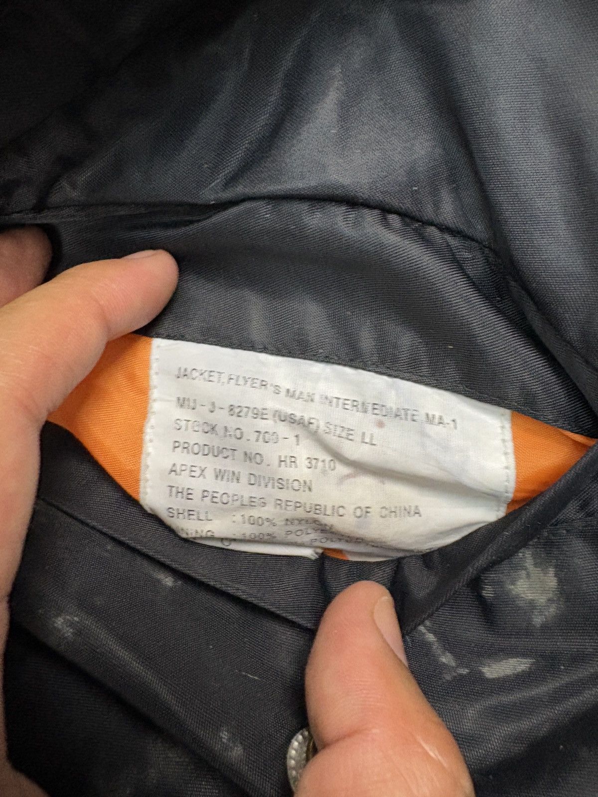 Japanese Brand Vintage Intermediate Ma-1 Flight Bomber Jacket Bridgestone Size US XL / EU 56 / 4 - 4 Thumbnail