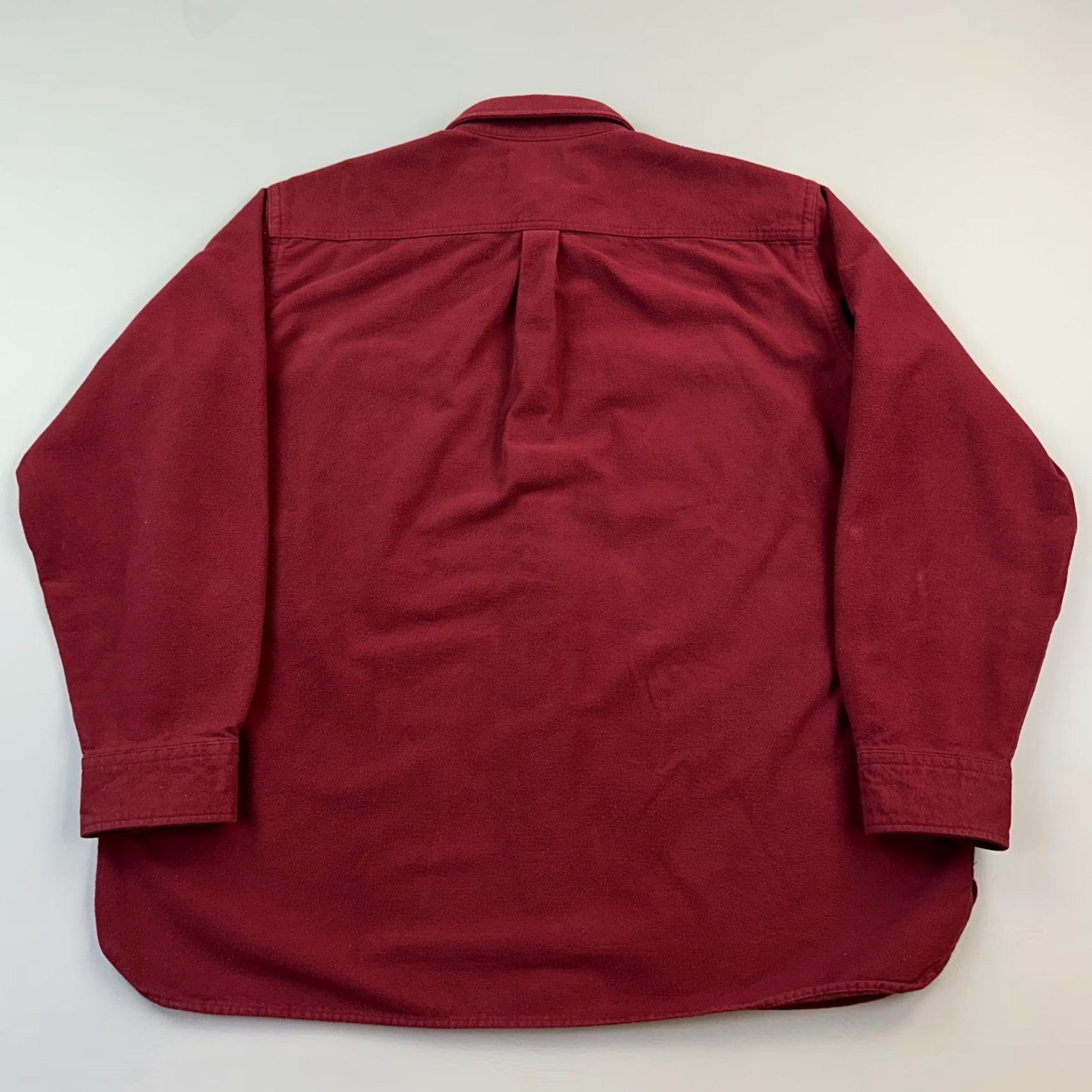 Vintage VINTAGE L.L. Bean Shirt Mens XL Chamois Cloth Heavyweight Button-Up Outdoor Red Cotton Flannel Pocketed Classic Outdoor Retro Sports Mens XL Size US XL / EU 56 / 4 - 6 Thumbnail
