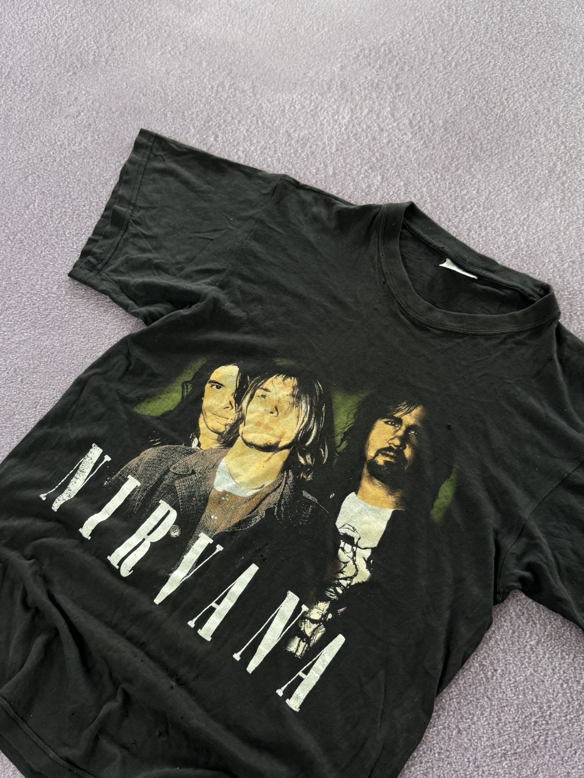 Nirvana Distressed Nirvana Vintage t shirt faded Size US S / EU 44-46 / 1 - 6 Thumbnail
